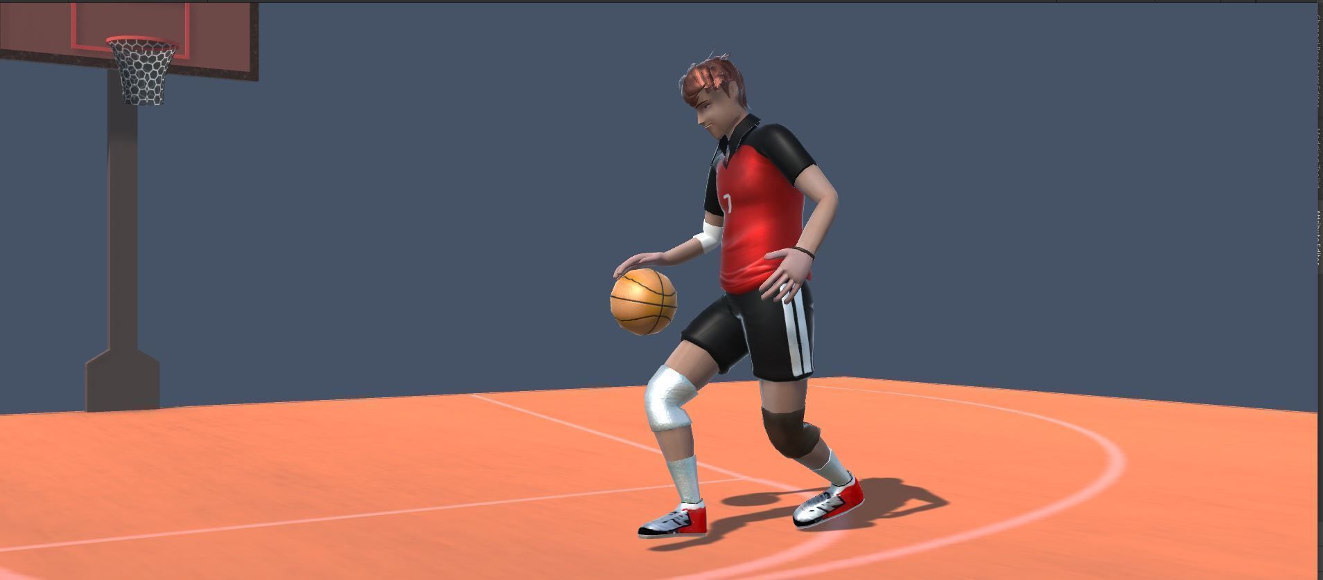 Basketball Avatars Actions Low-poly 3D model_12