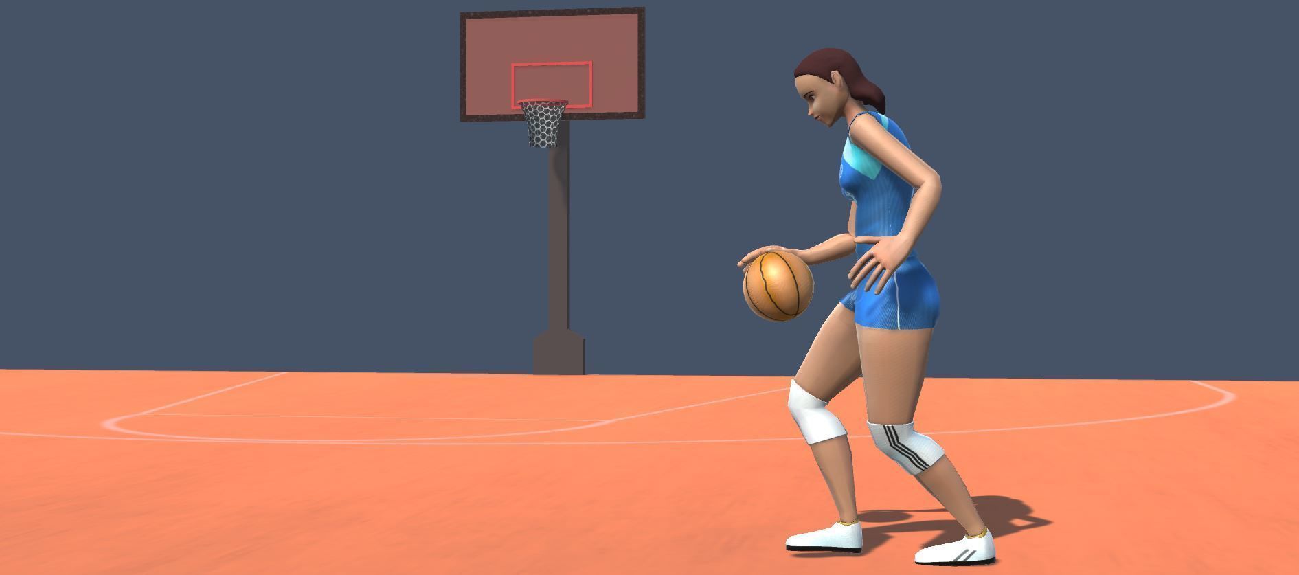 Basketball Avatars Actions Low-poly 3D model_5