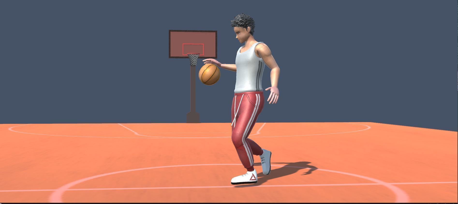 Basketball Avatars Actions Low-poly 3D model_3