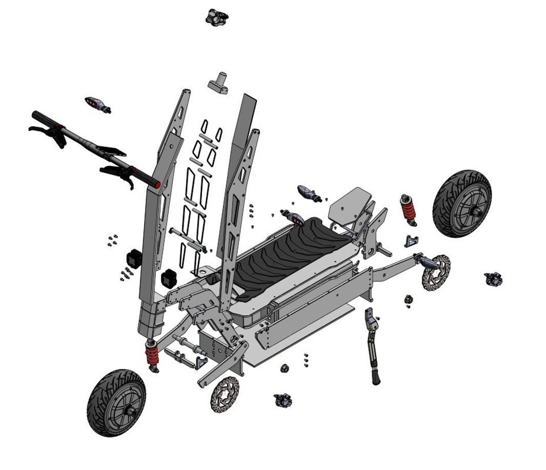 SCOOTER ELECTRIC  3D model_5