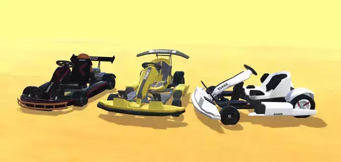 Go-Kart Models Rigged 