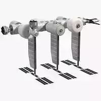 Orbital Reef Blue Origin Space Station Rigged for Maya