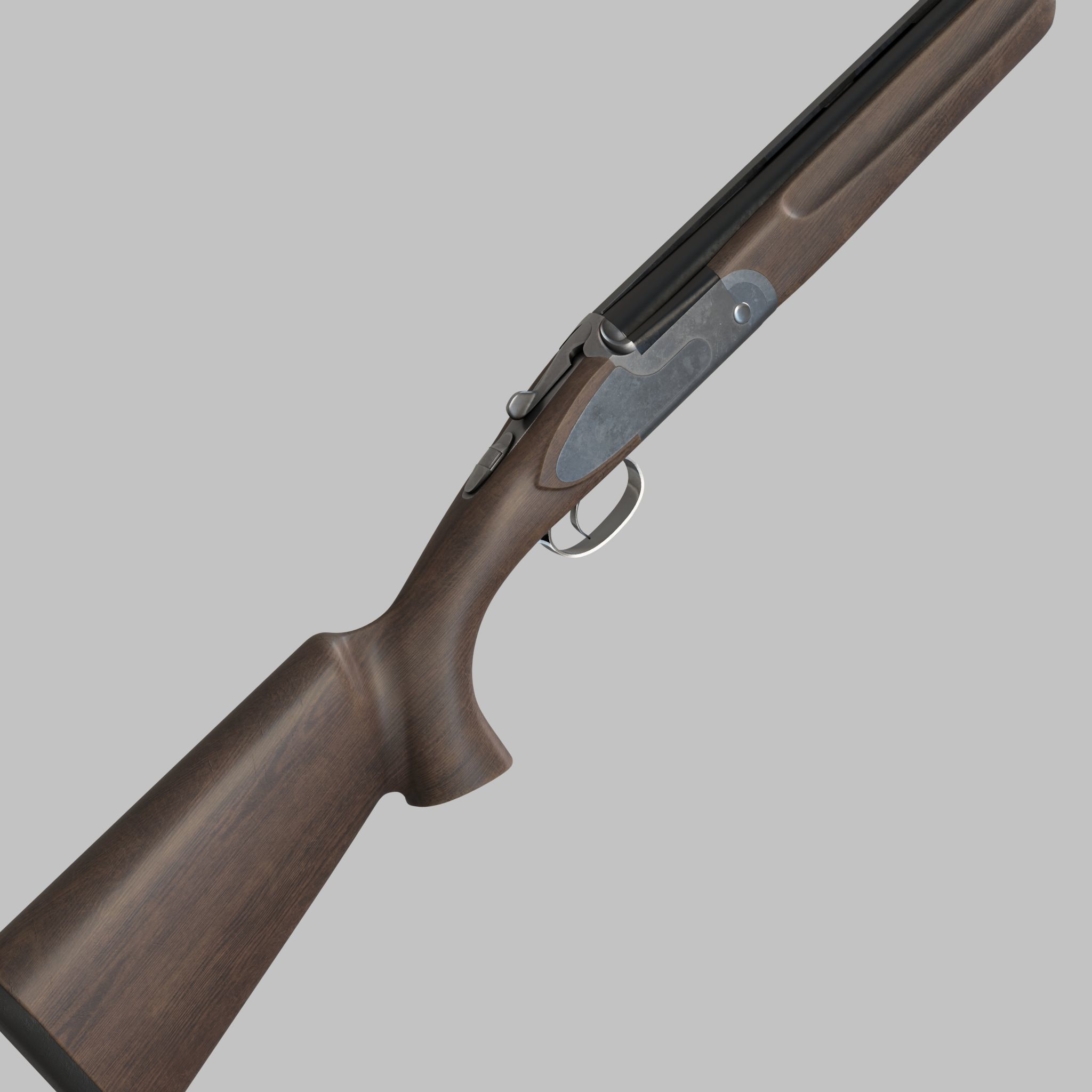 3D model Over-under Double Barreled Shotgun VR / AR / low-poly | CGTrader