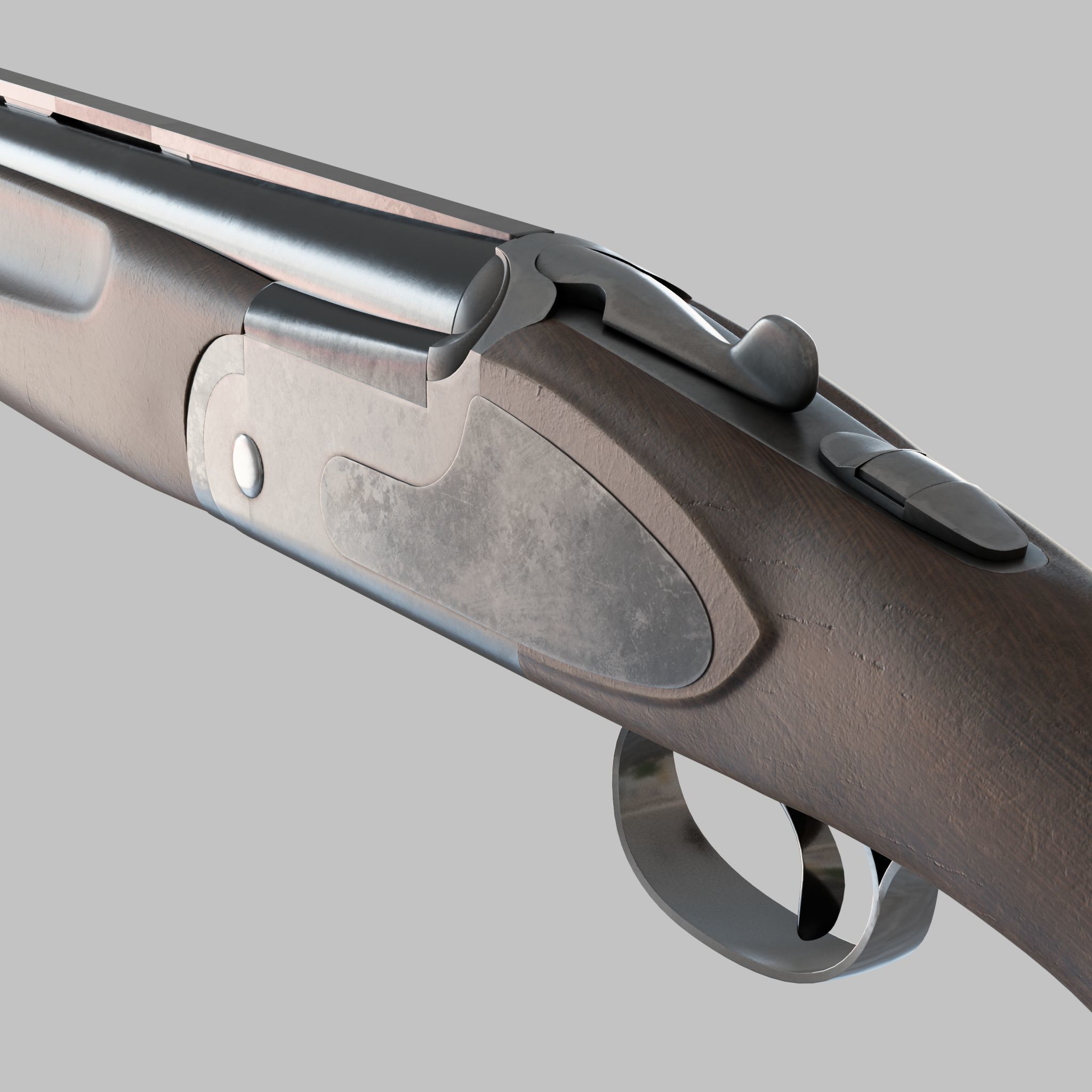 3D model Over-under Double Barreled Shotgun VR / AR / low-poly | CGTrader