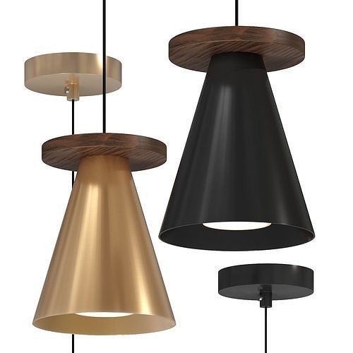 PIET CONE WOOD 3D model