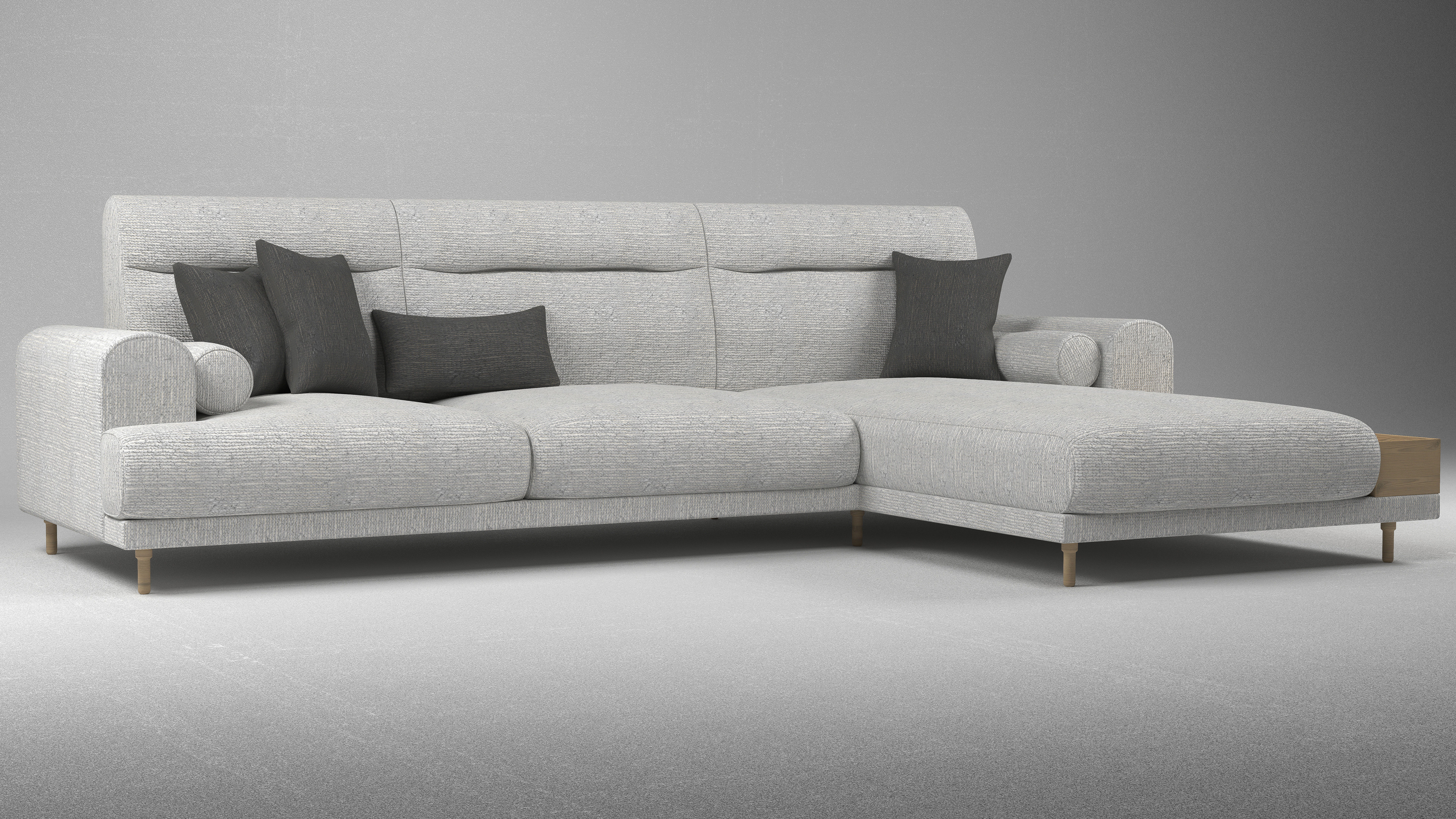 Ikea Langaryd L Shaped Sofa  3D model_5