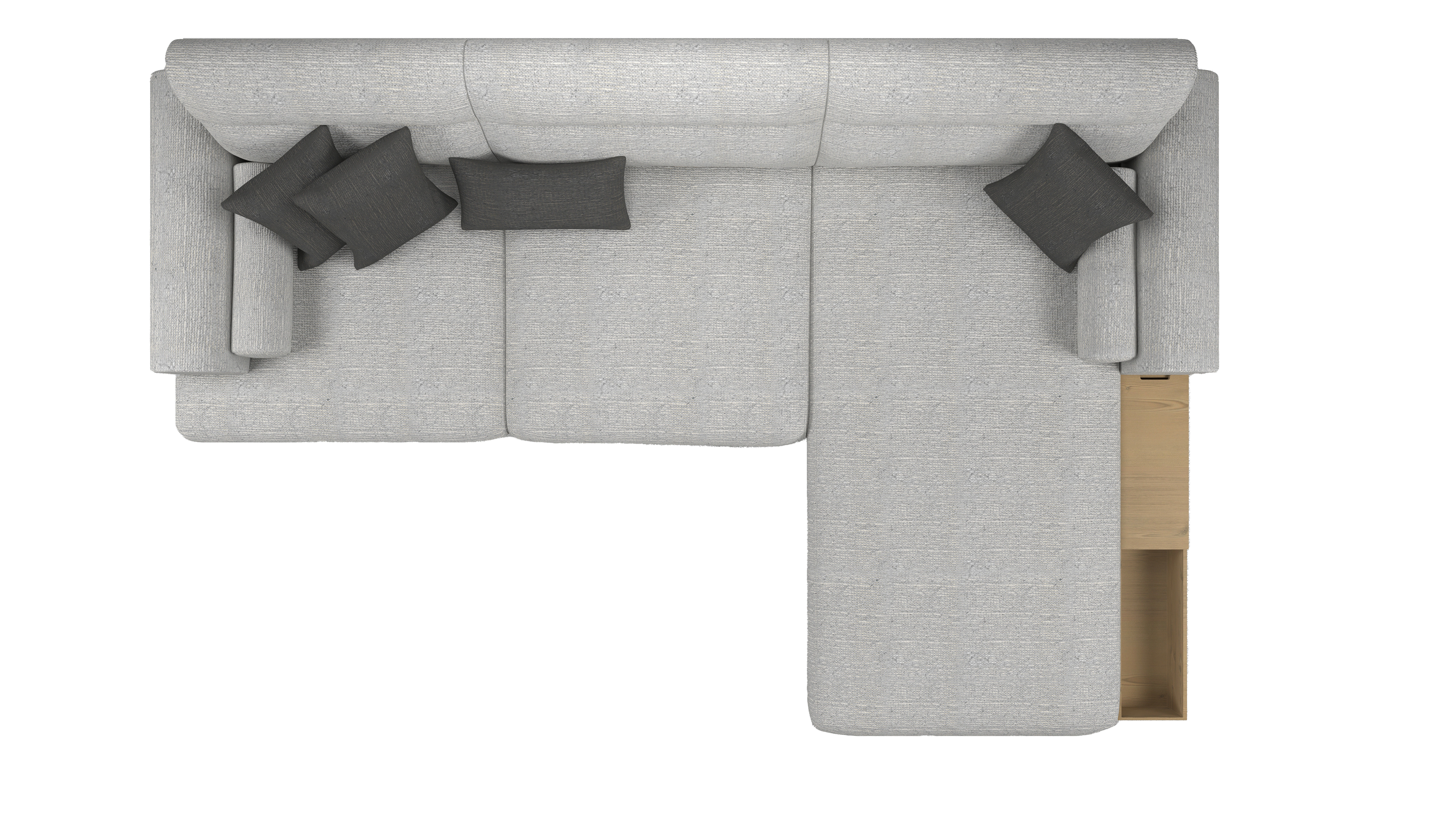 Ikea Langaryd L Shaped Sofa  3D model_6