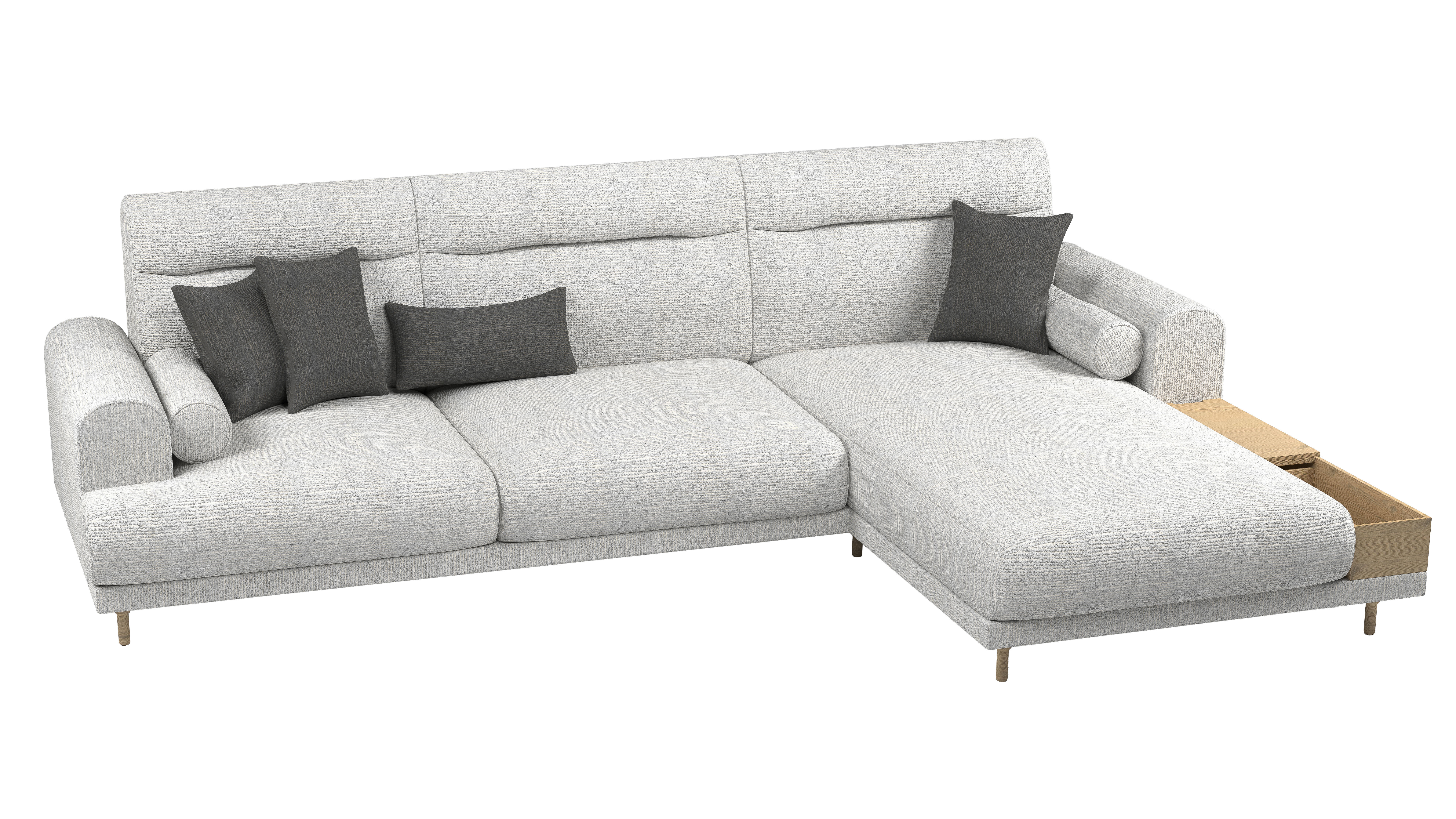 Ikea Langaryd L Shaped Sofa  3D model_2