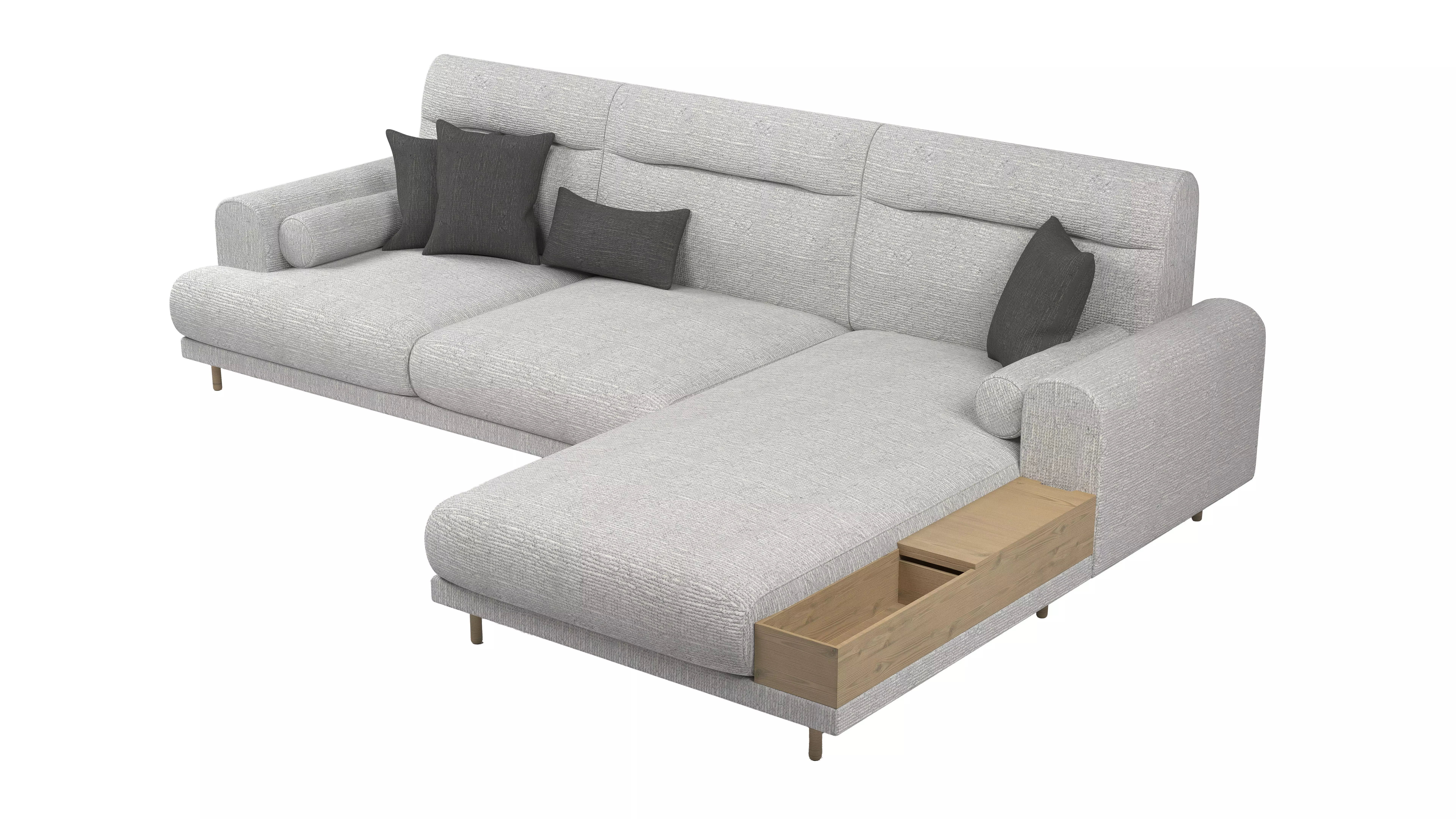 Ikea Langaryd L Shaped Sofa  3D model_0