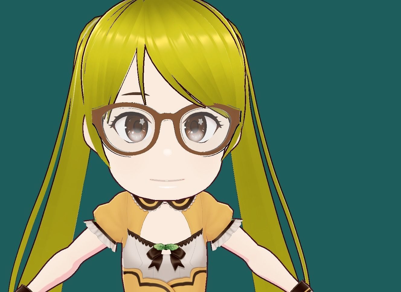 Riko Anime VRChat 3D model Low-poly 3D model_6