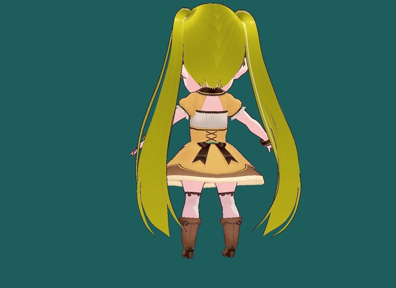 Riko Anime VRChat 3D model Low-poly 3D model_16