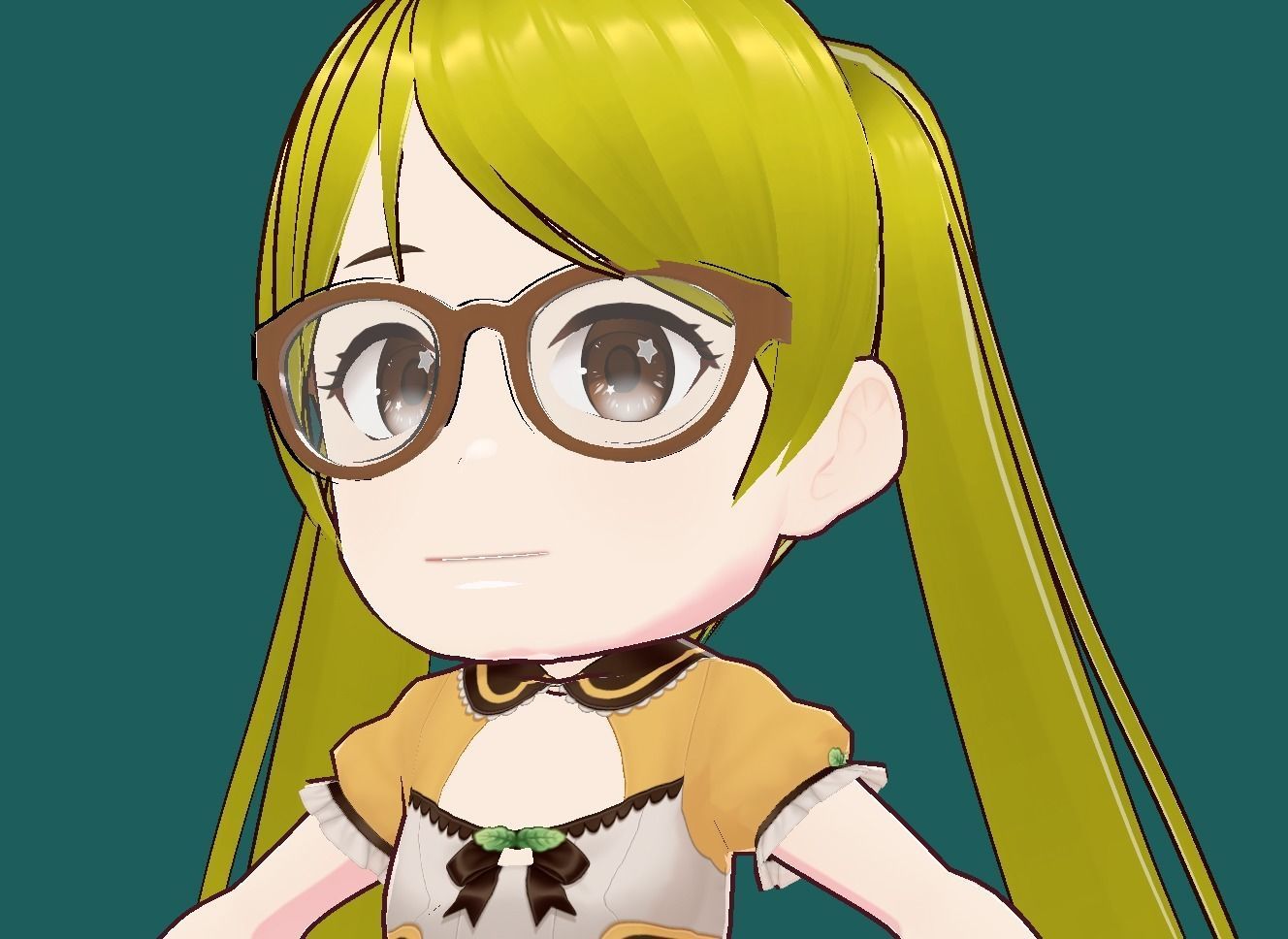 Riko Anime VRChat 3D model Low-poly 3D model_1