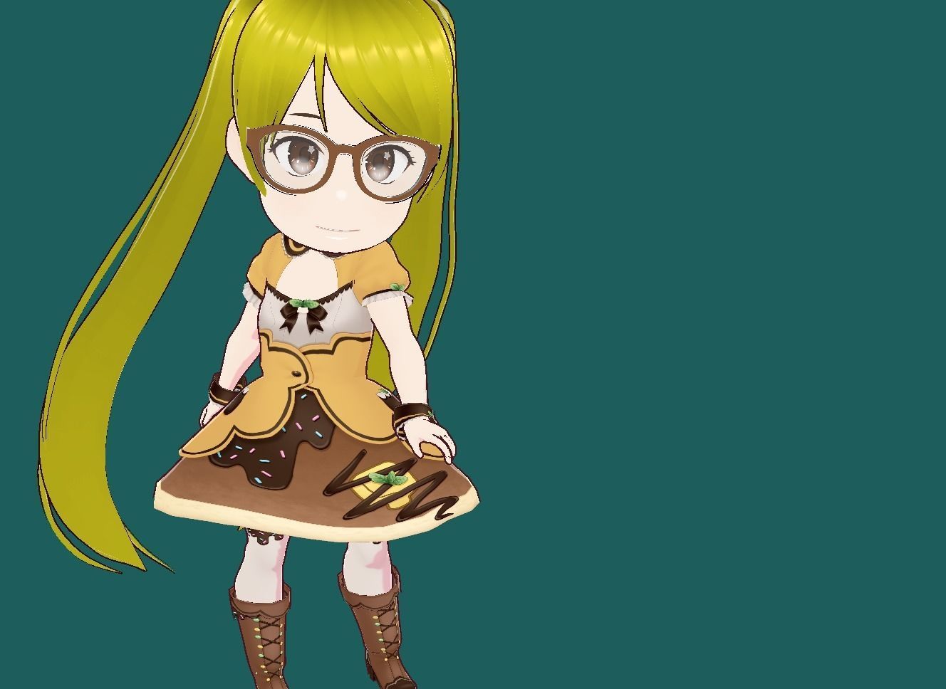 Riko Anime VRChat 3D model Low-poly 3D model_30