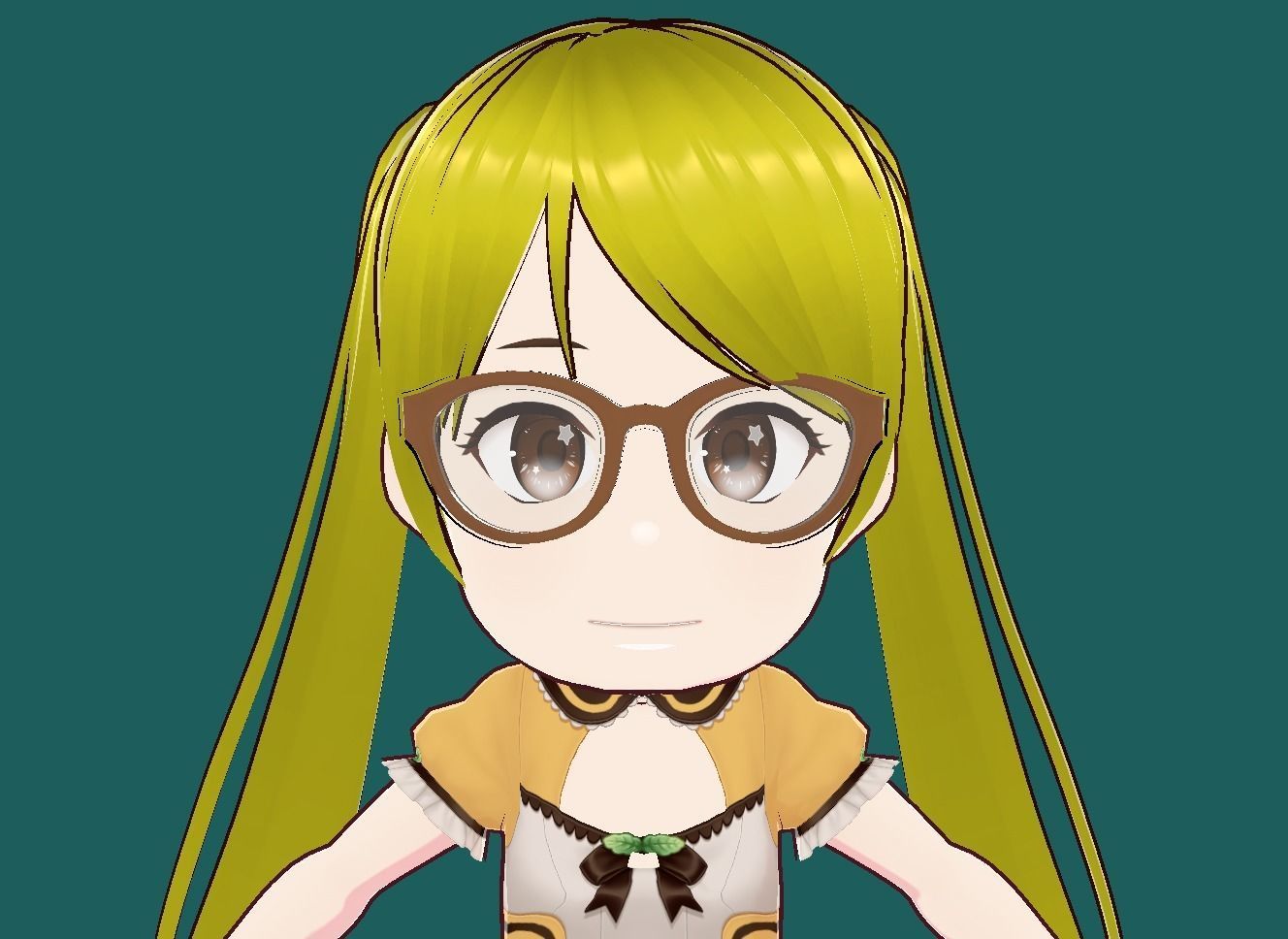 Riko Anime VRChat 3D model Low-poly 3D model_26