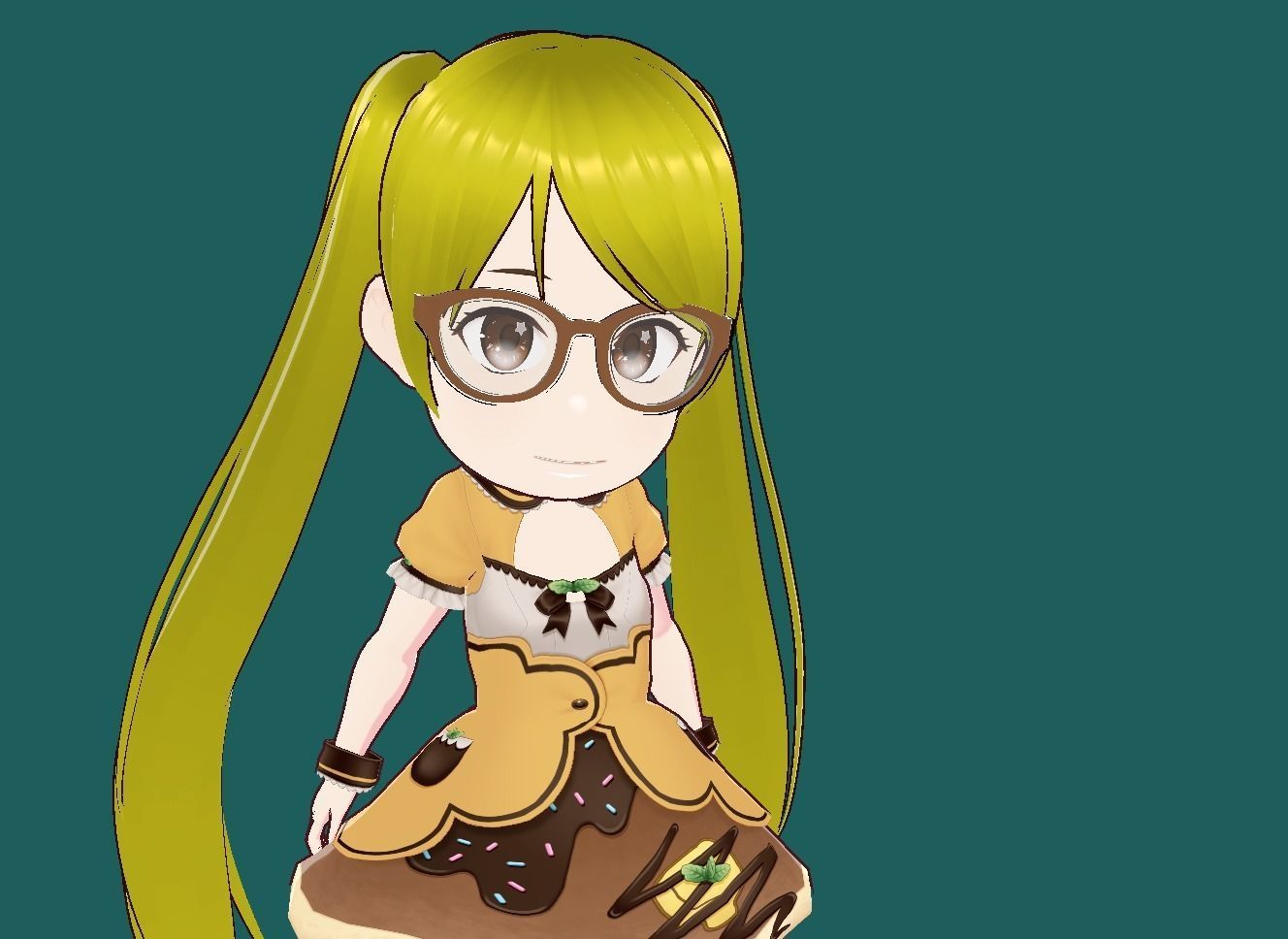 Riko Anime VRChat 3D model Low-poly 3D model_23
