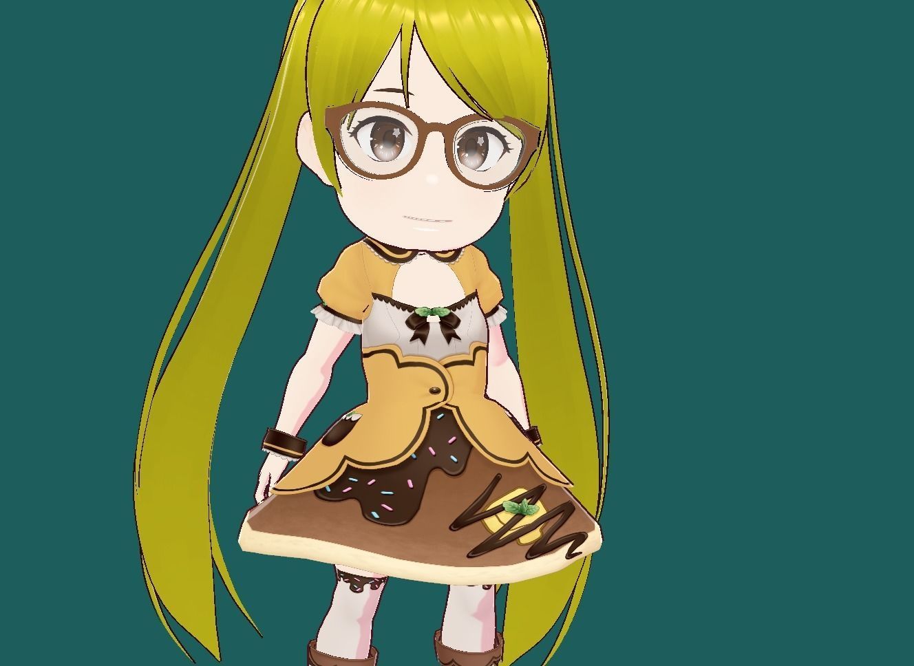 Riko Anime VRChat 3D model Low-poly 3D model_31