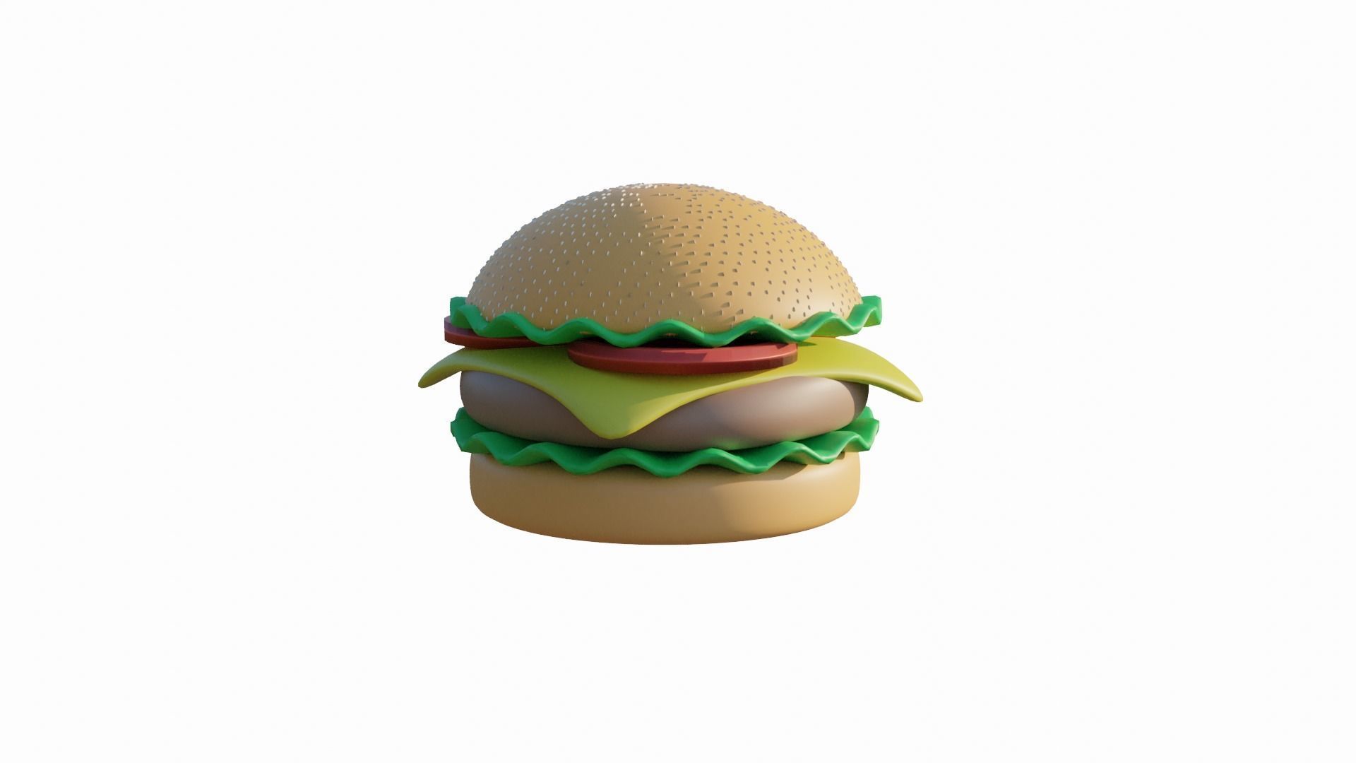 Burger 3D model_1