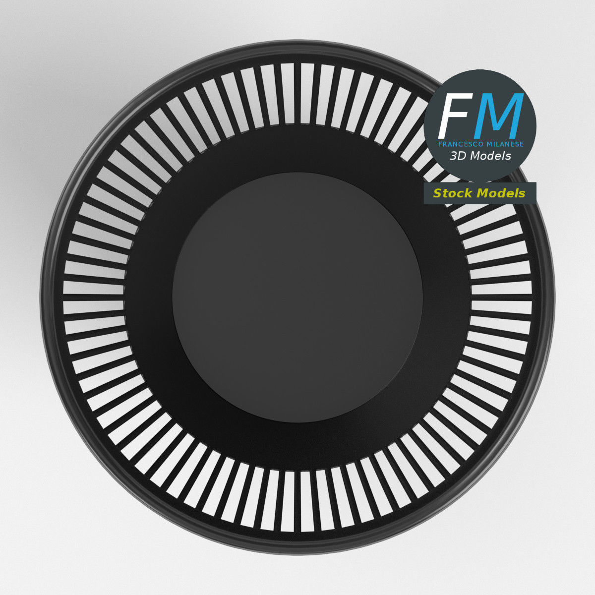 Perforated plastic trash bin 2 3D model_6