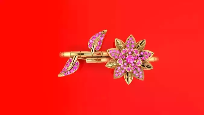 flawer ring 3D print model