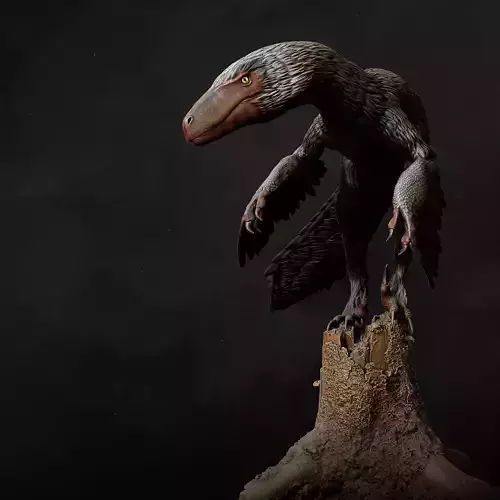 Dakotaraptor standing 1-35 scale pre-supported dinosaur 3D print model