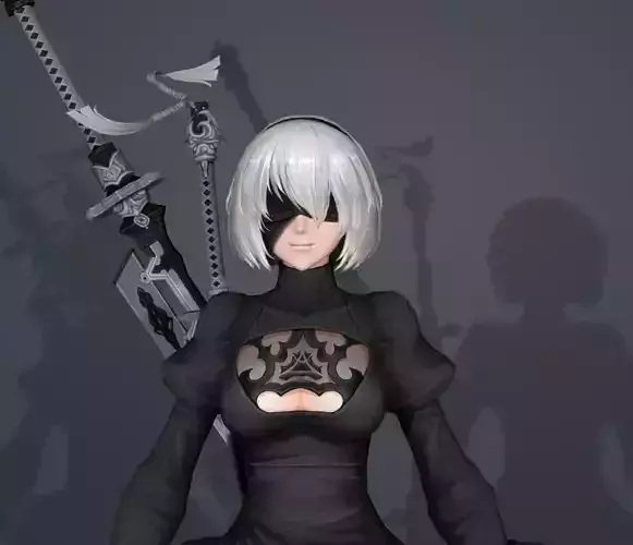 neir 2b 3D model