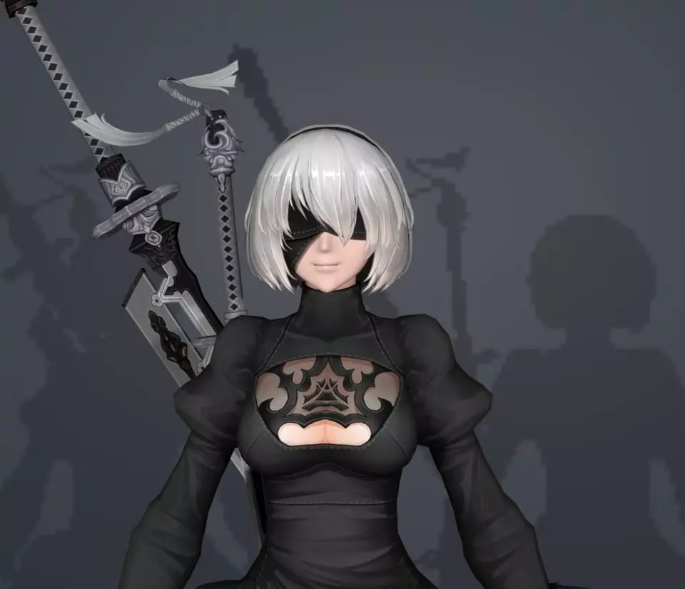 neir 2b 3D model