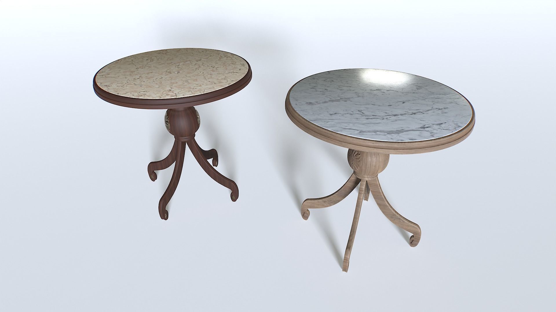 Coffee Table Pack 3 Low-poly 3D model_1