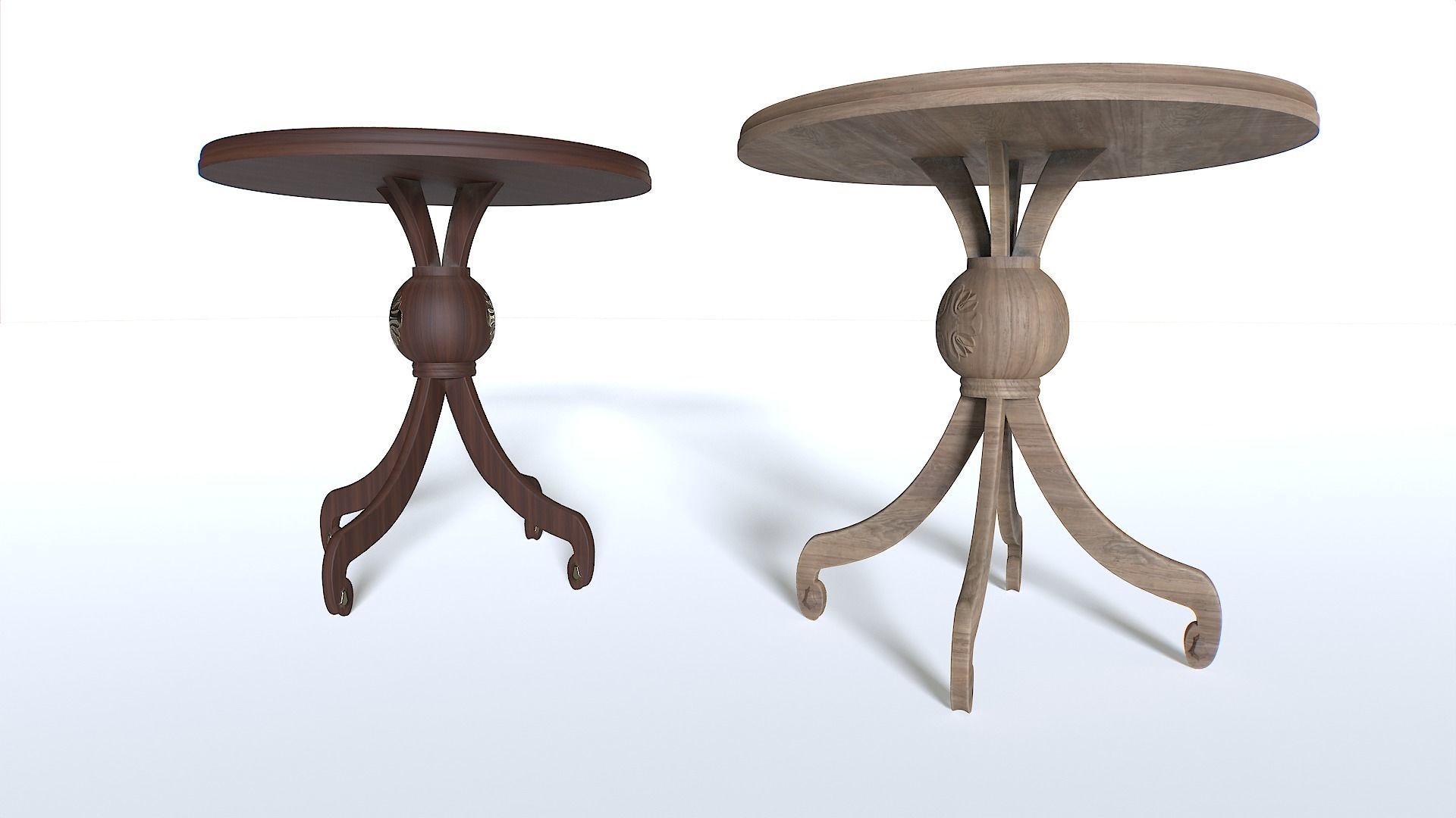 Coffee Table Pack 3 Low-poly 3D model_6