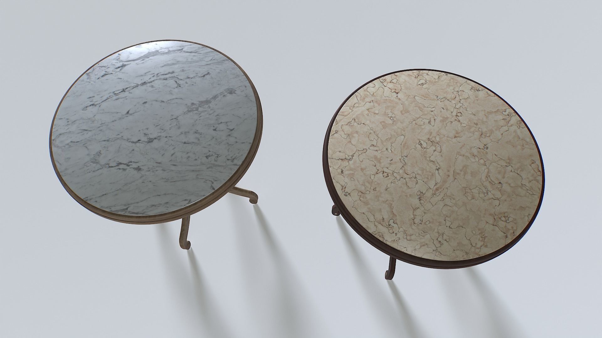 Coffee Table Pack 3 Low-poly 3D model_4