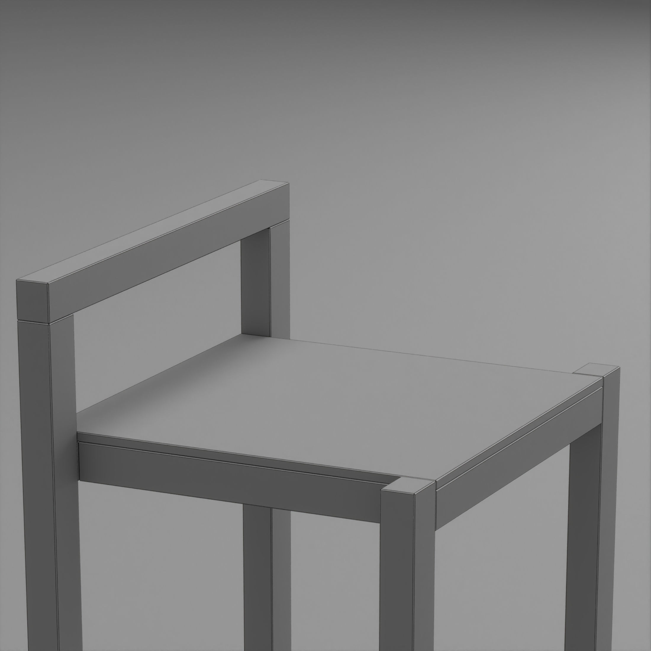 Bar Stool 3D model_3
