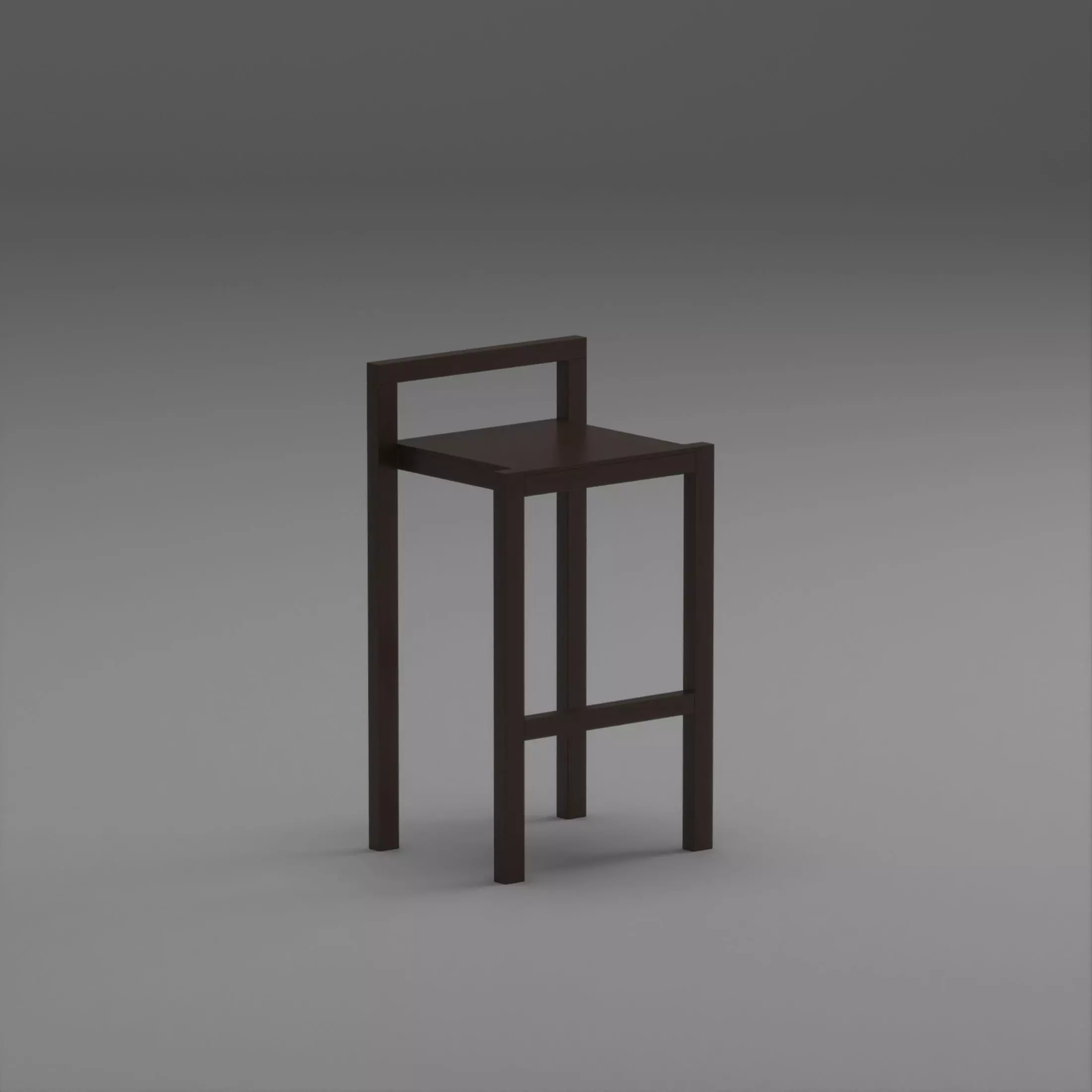 Bar Stool 3D model_0