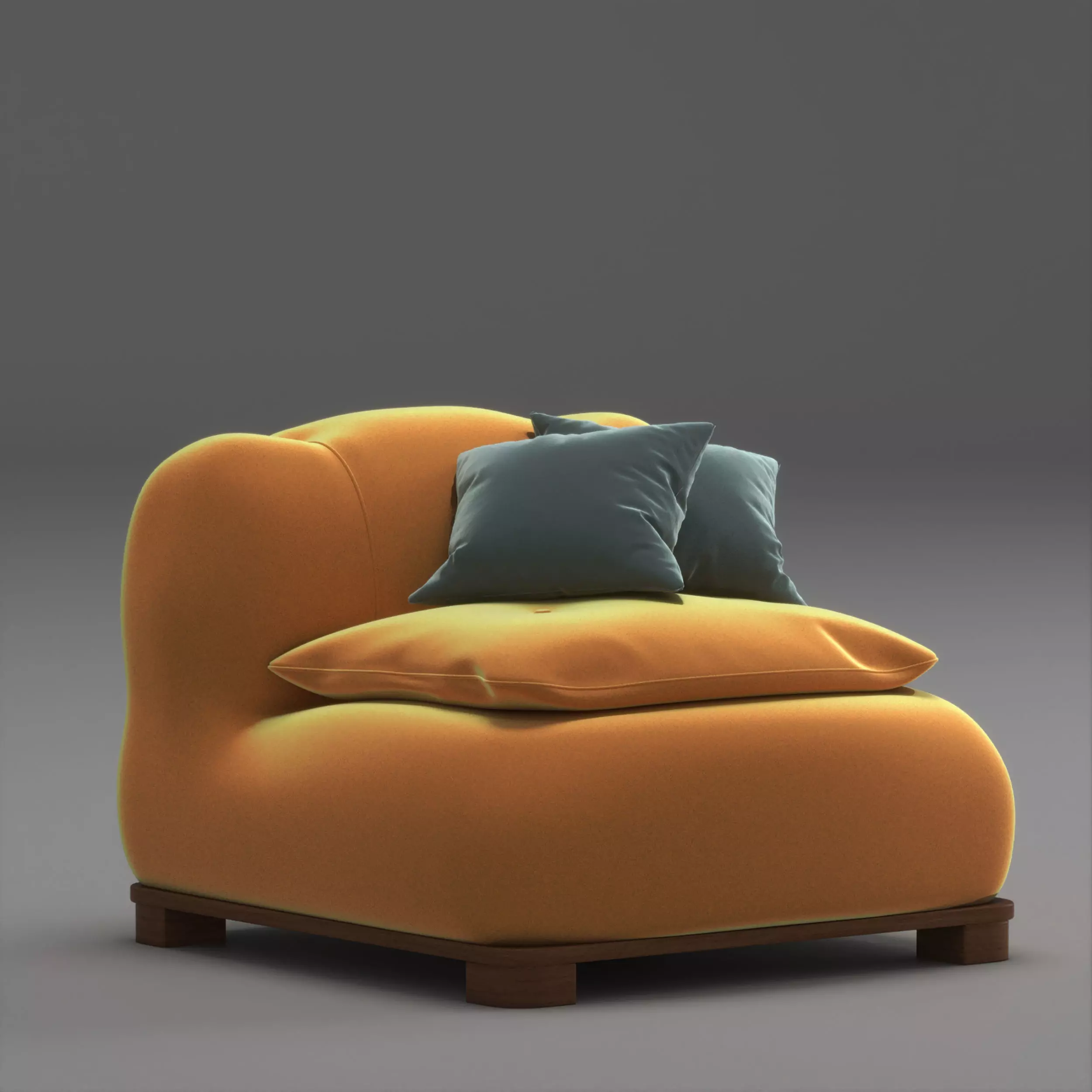 Rollen Modular Sofa by Stahl Band  3D model_0