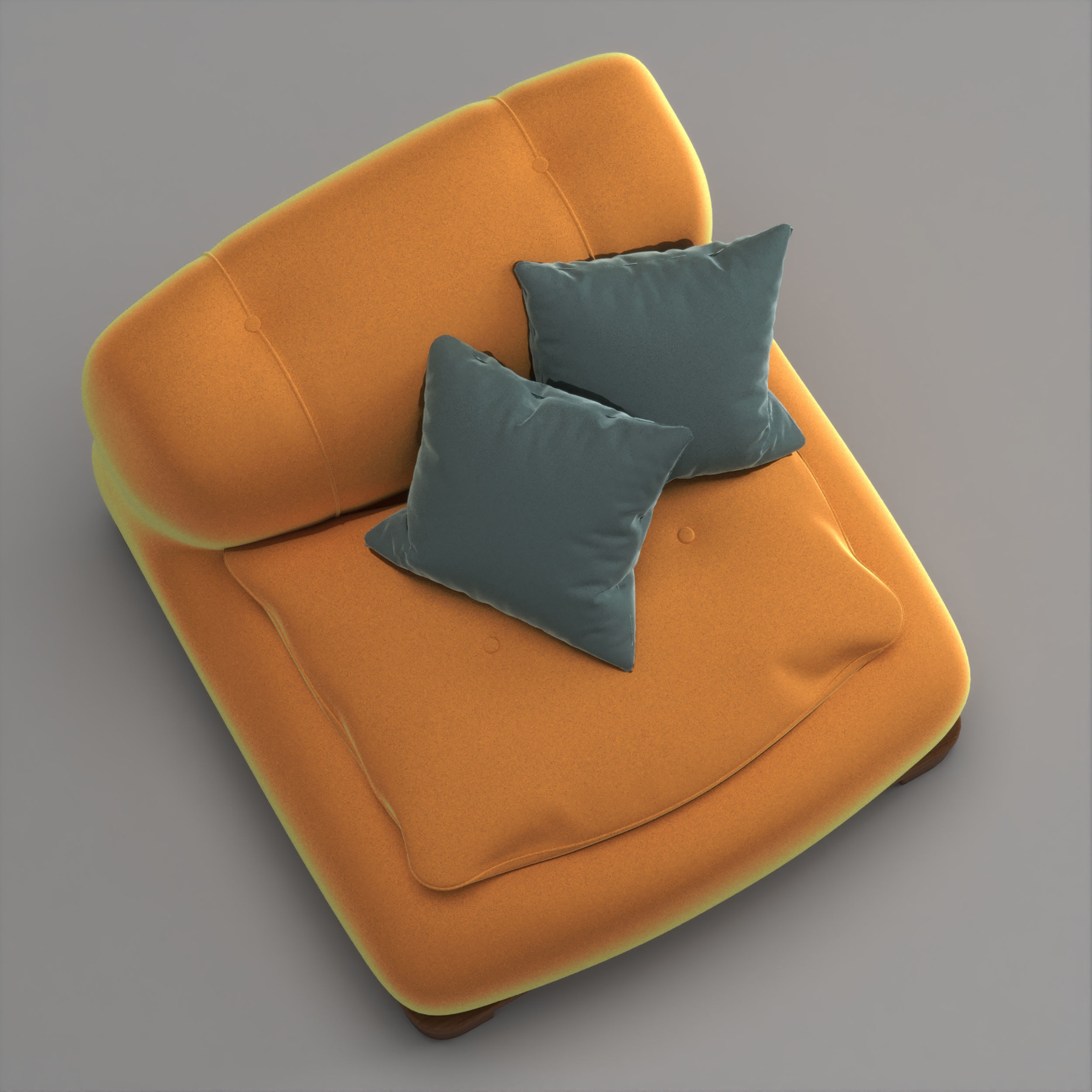 Rollen Modular Sofa by Stahl Band  3D model_4