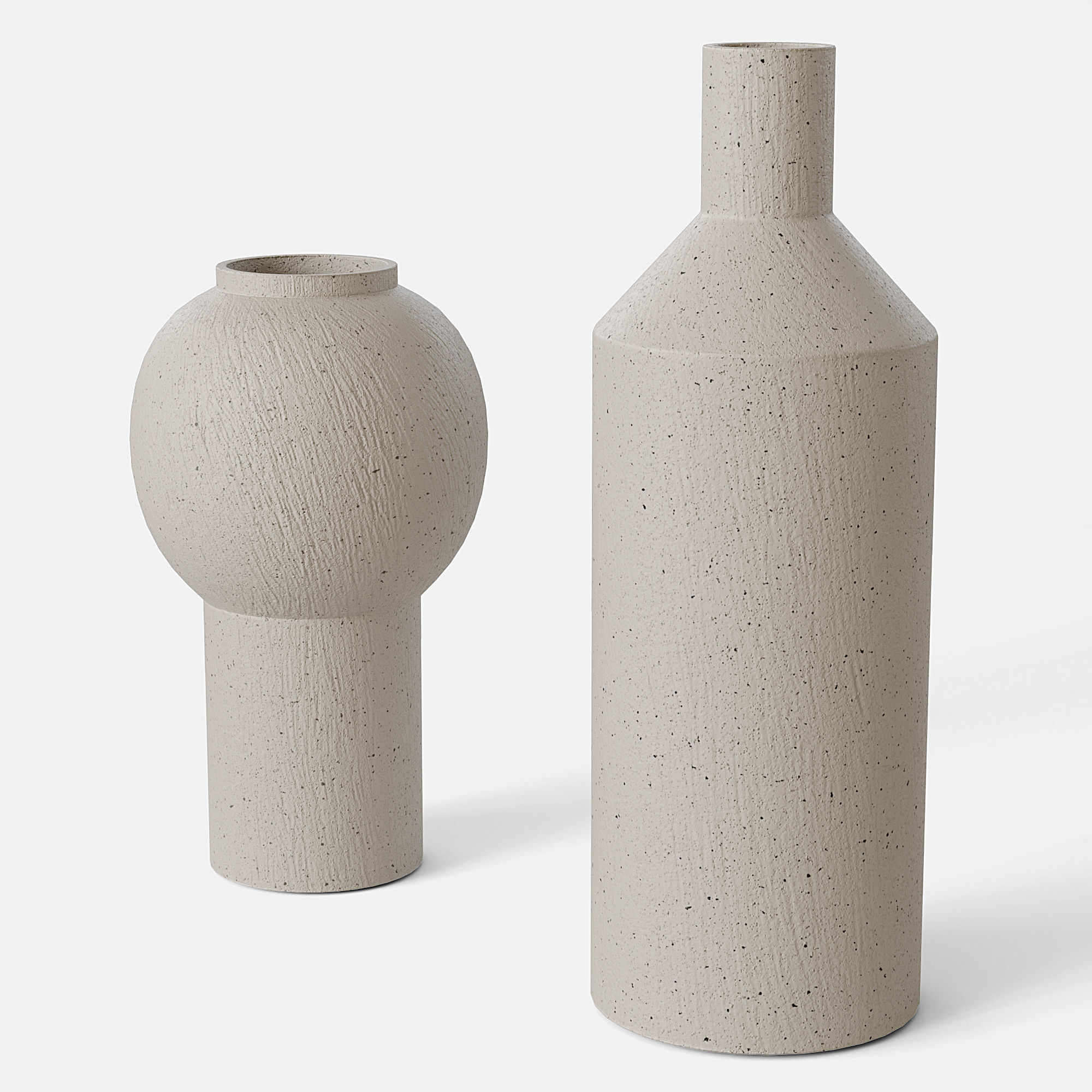 RH Geometric vases collection 3D model_3