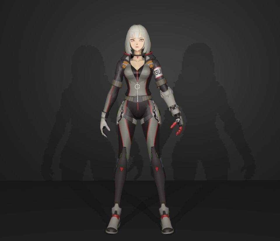 ace force silver 3D model_1