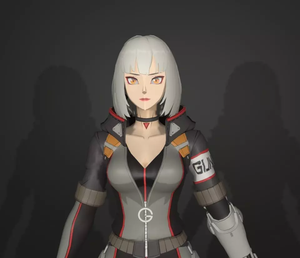 ace force silver 3D model_0