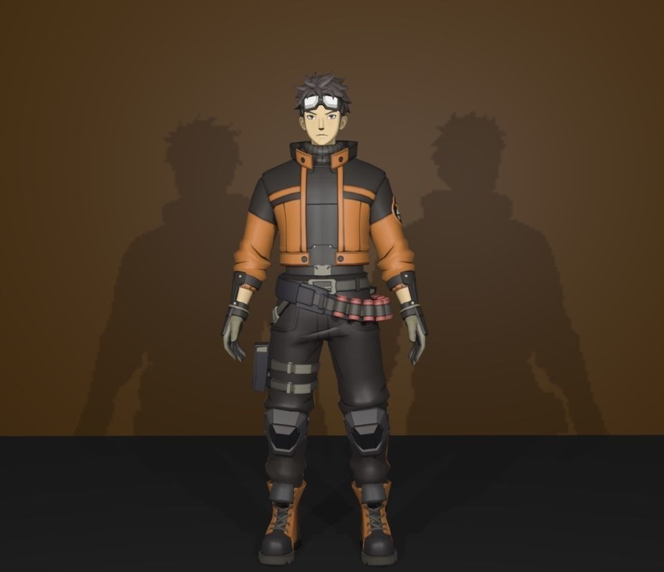 ace force long 3D model_1