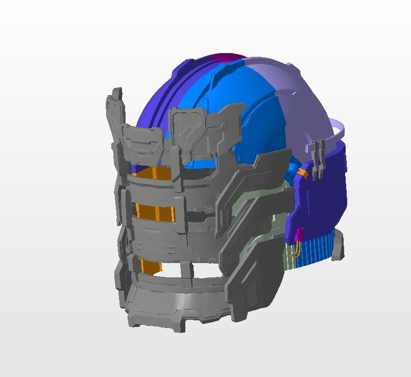 Dead Space Remake 2023 - The Level 5 Suit helmet Isaac Clarke 3D print model_8
