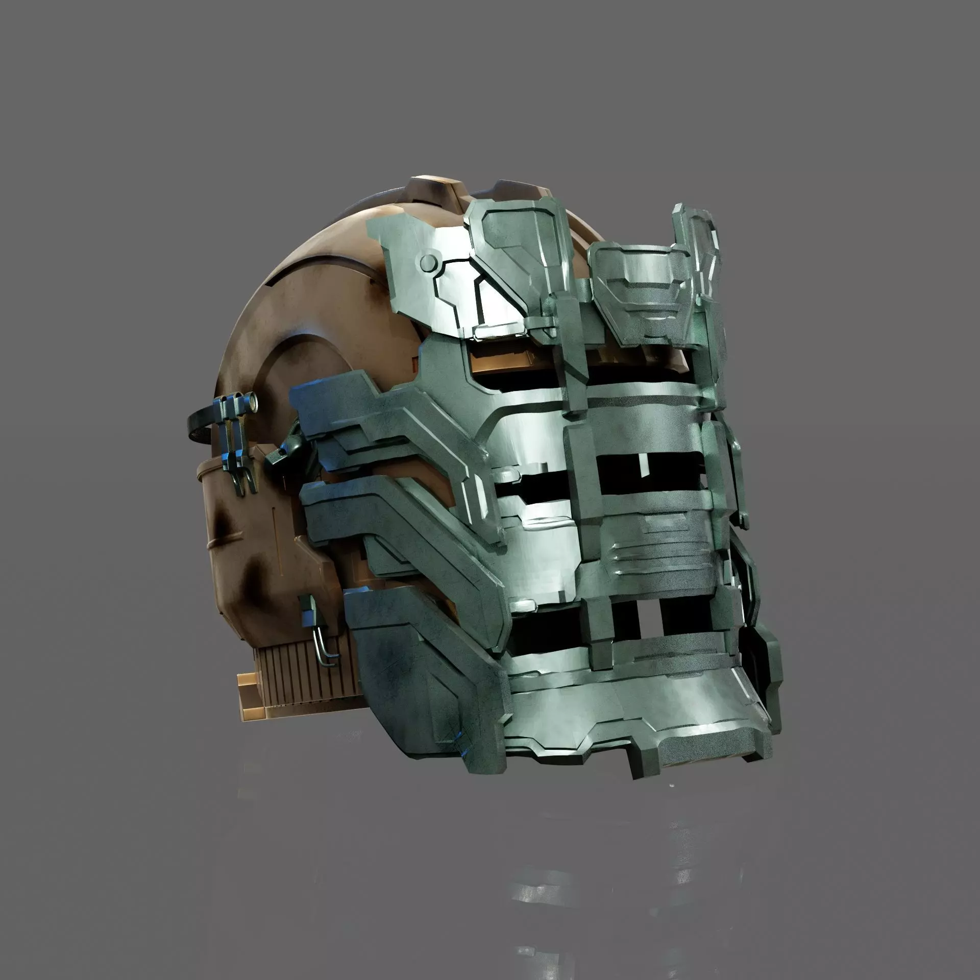 Dead Space Remake 2023 - The Level 5 Suit helmet Isaac Clarke 3D print model_0