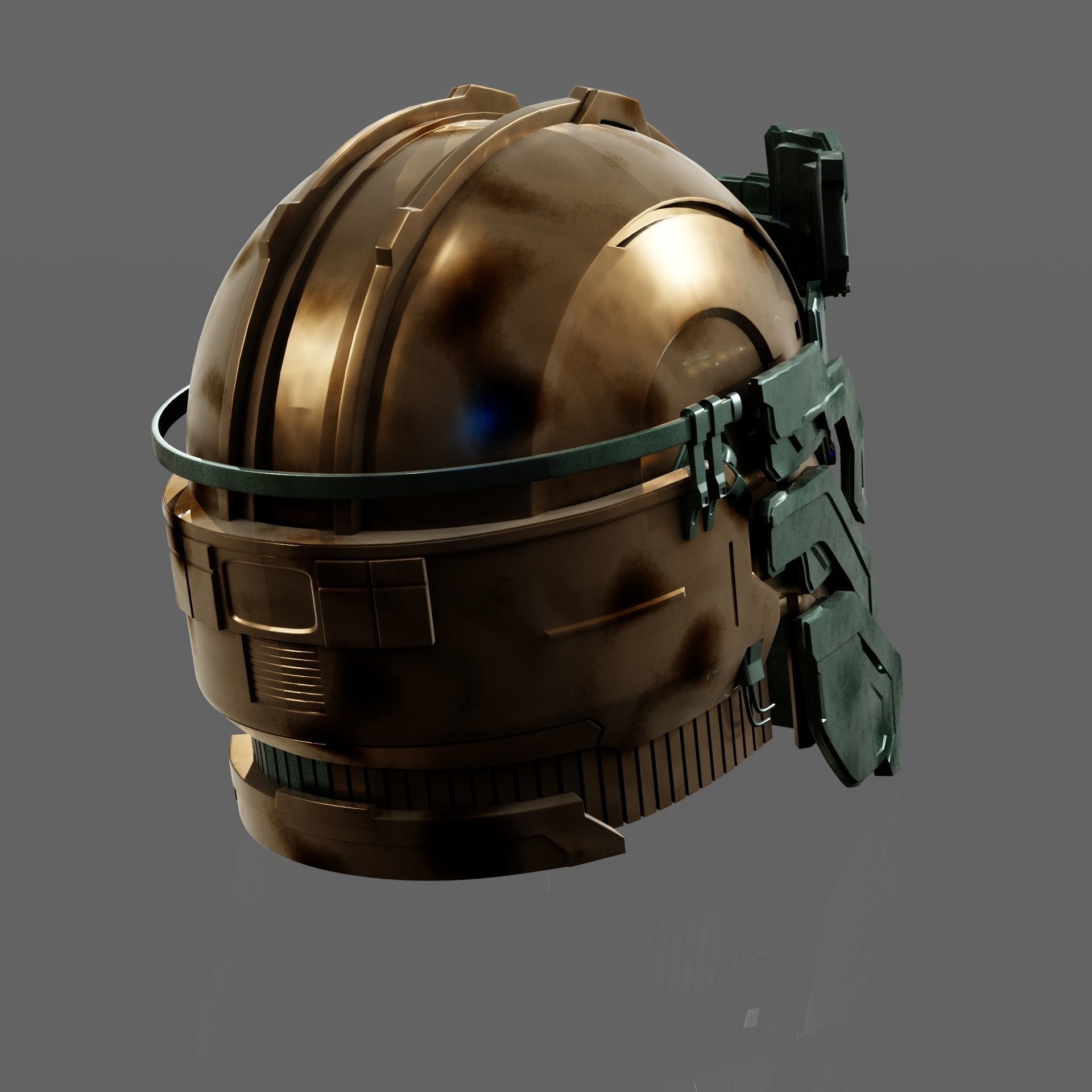 Dead Space Remake 2023 - The Level 5 Suit helmet Isaac Clarke 3D print model_3