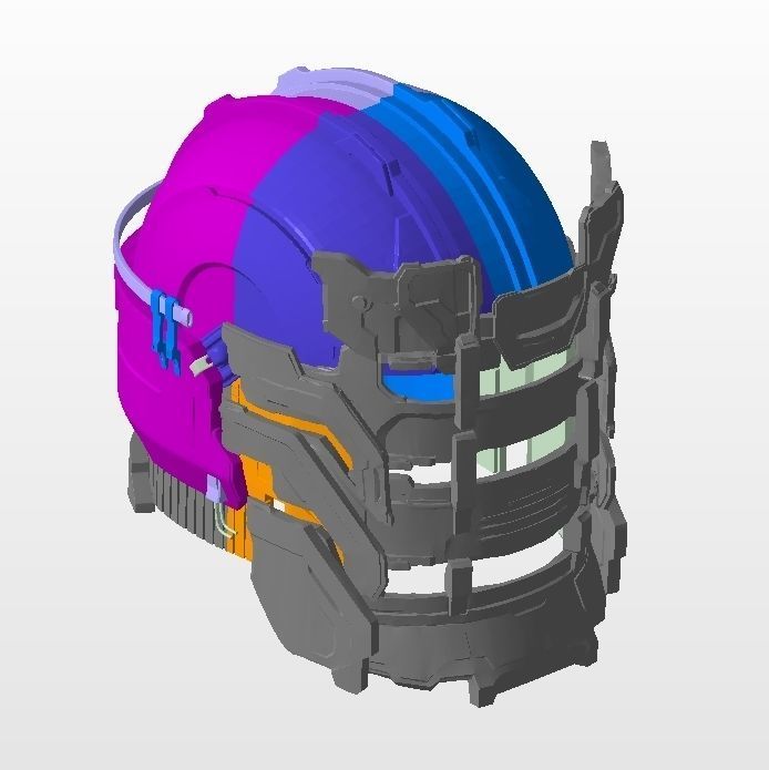 Dead Space Remake 2023 - The Level 5 Suit helmet Isaac Clarke 3D print model_9