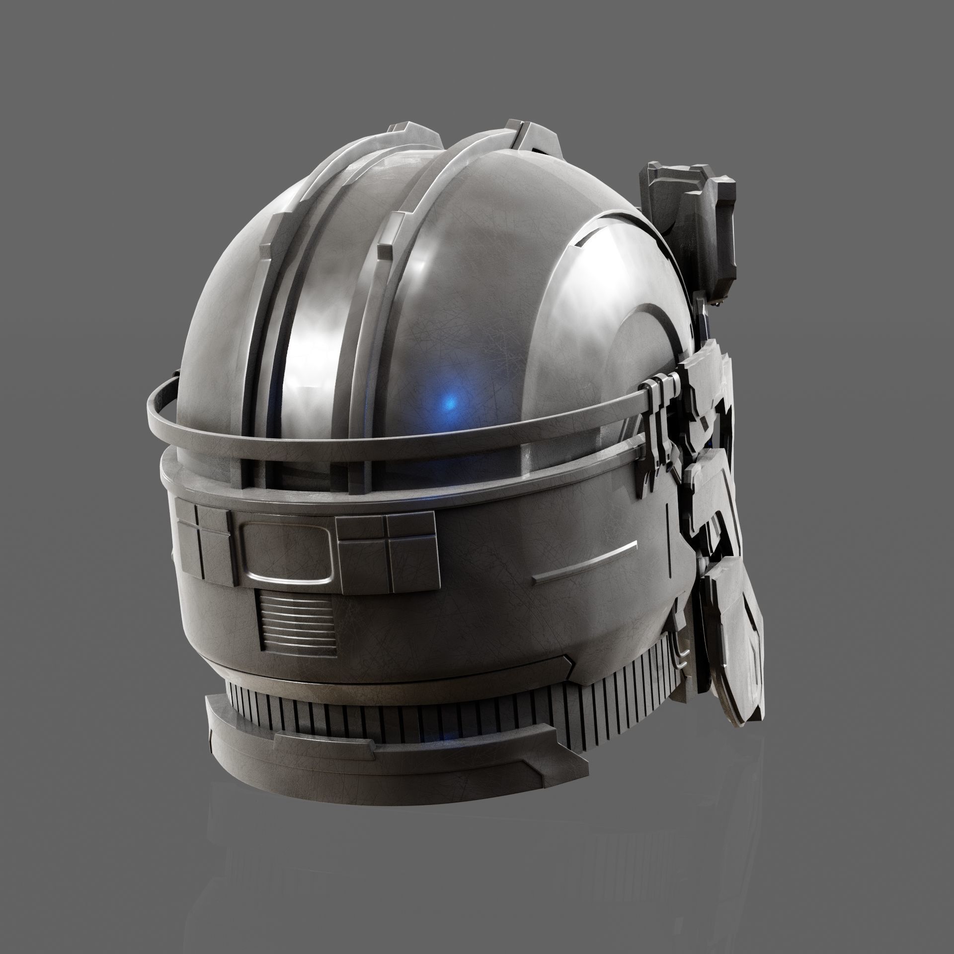 Dead Space Remake 2023 - The Level 5 Suit helmet Isaac Clarke 3D print model_4