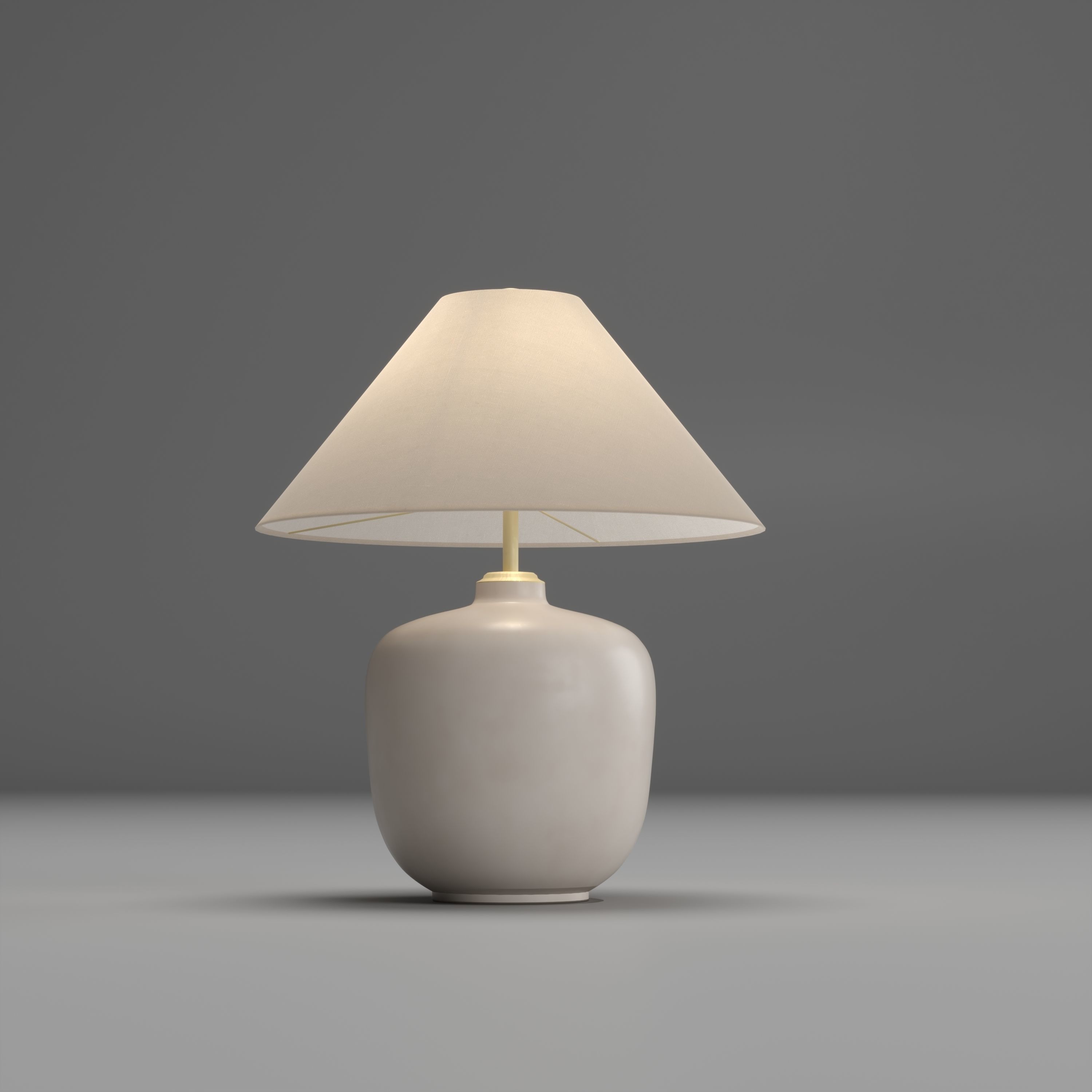 Torso Table Lamp By Menu 3D model_2