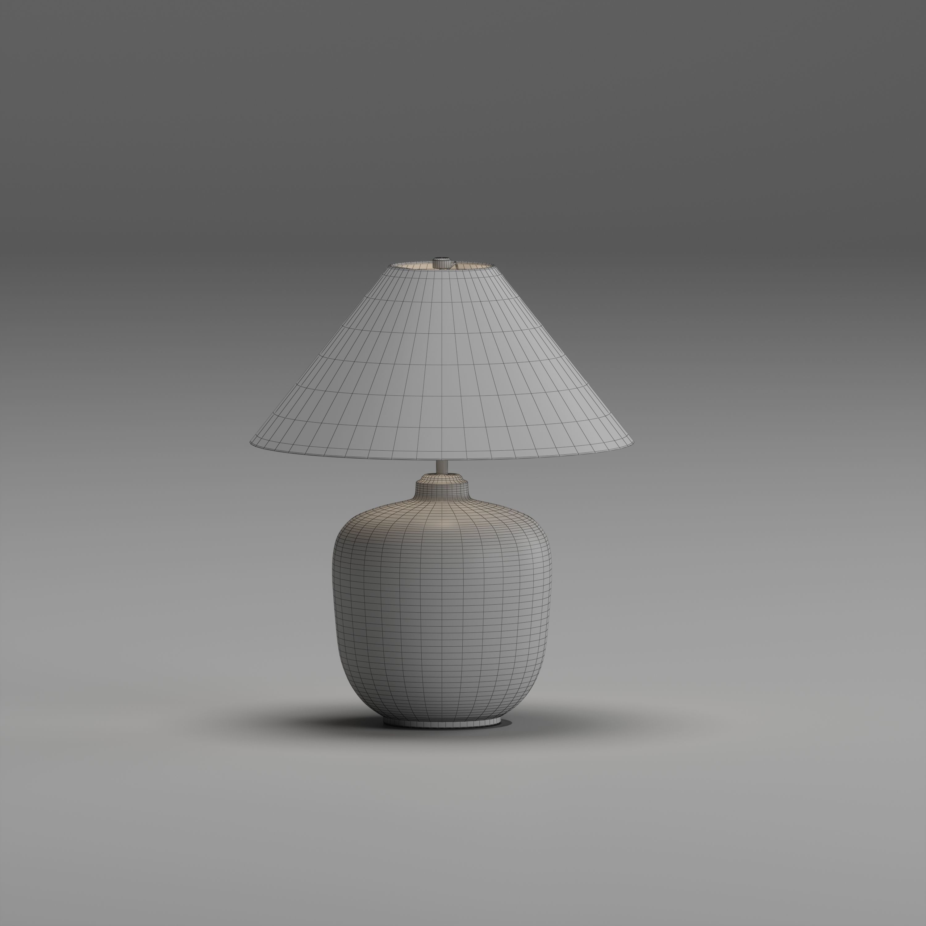 Torso Table Lamp By Menu 3D model_1
