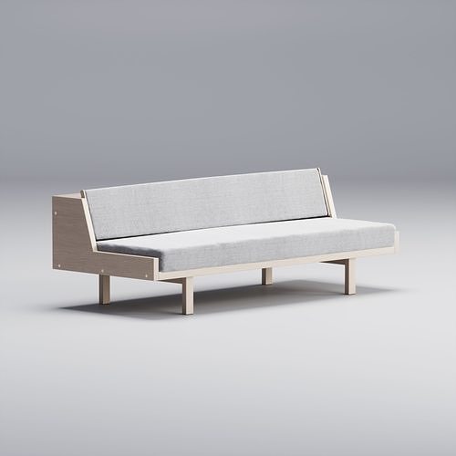 Getama GE 258 Sofa Bed By Hans Wegner 3D model
