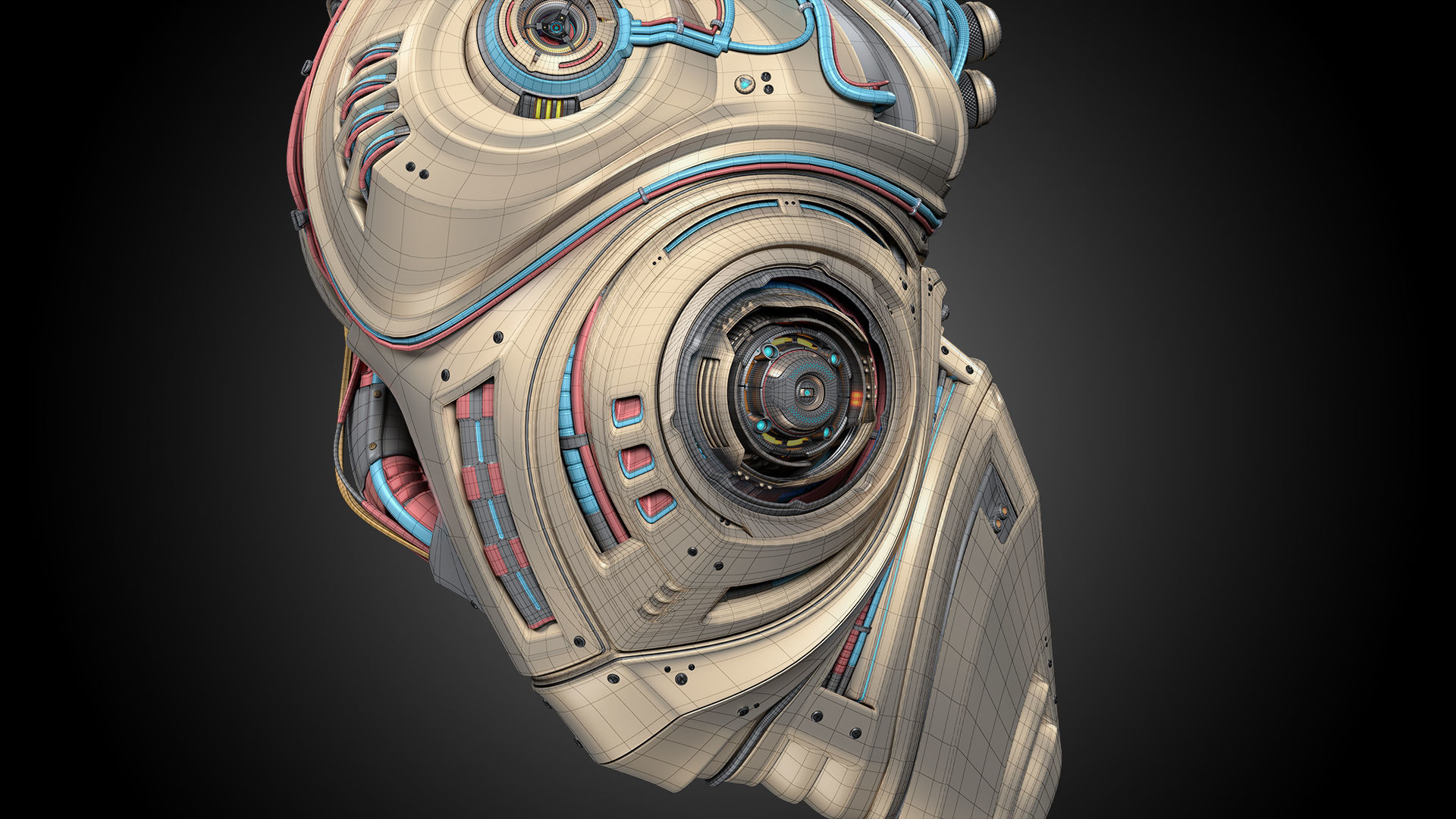 Sci-Fi Robot Heart 2b 3D model_18