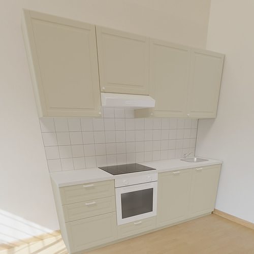 Kitchen Set IKEA METOD 240x60x228 3D model
