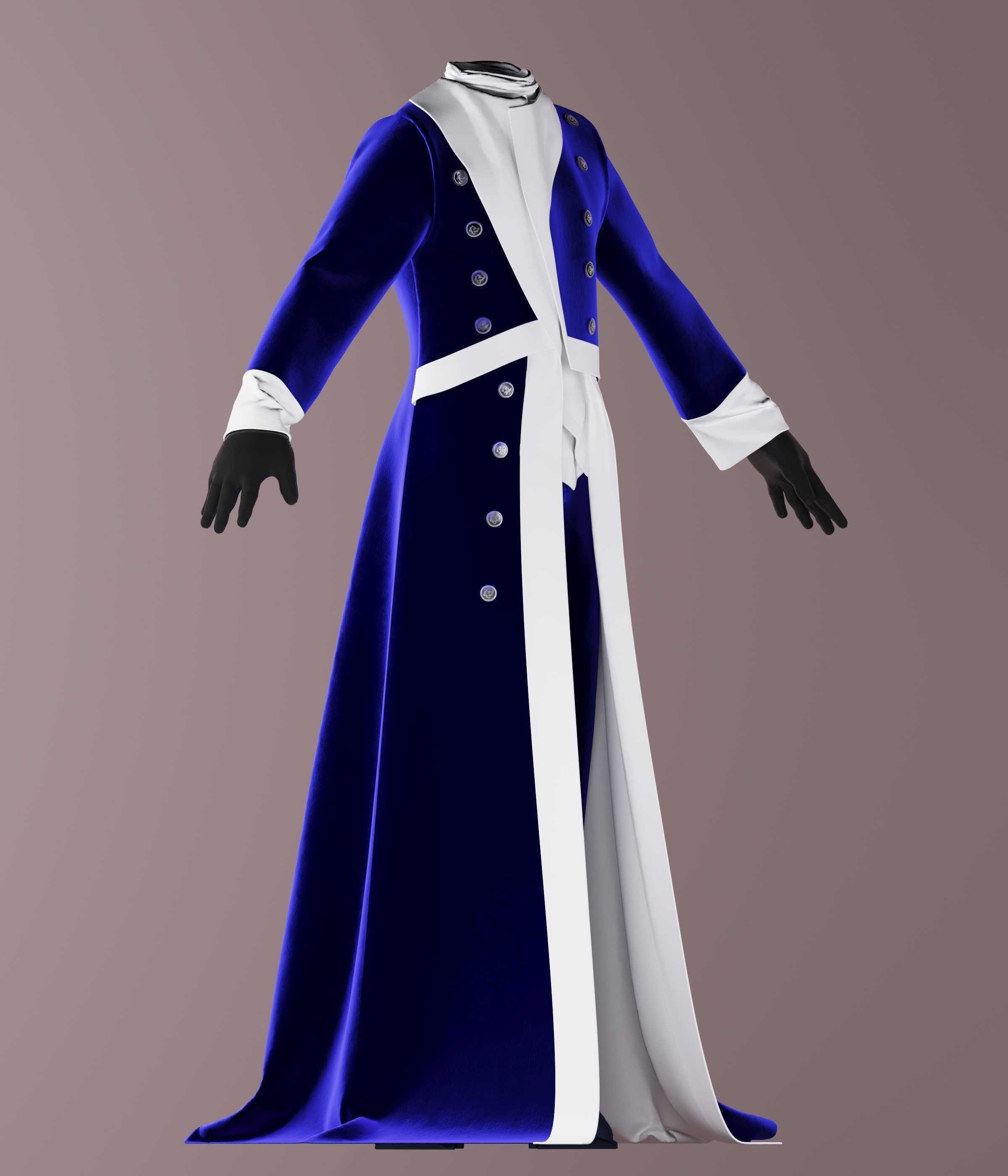 Royal modelvelvet 3D model_2