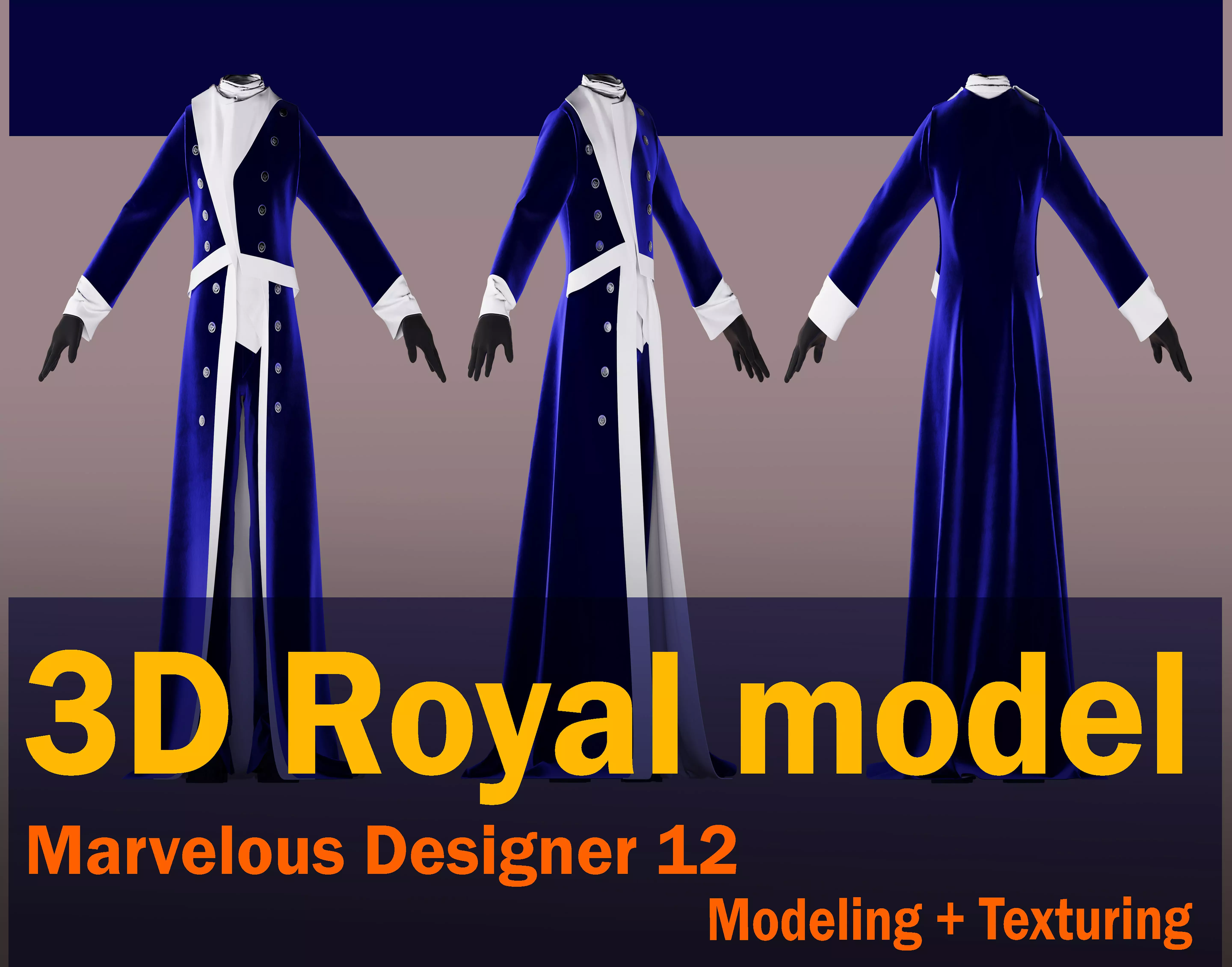 Royal modelvelvet 3D model_0