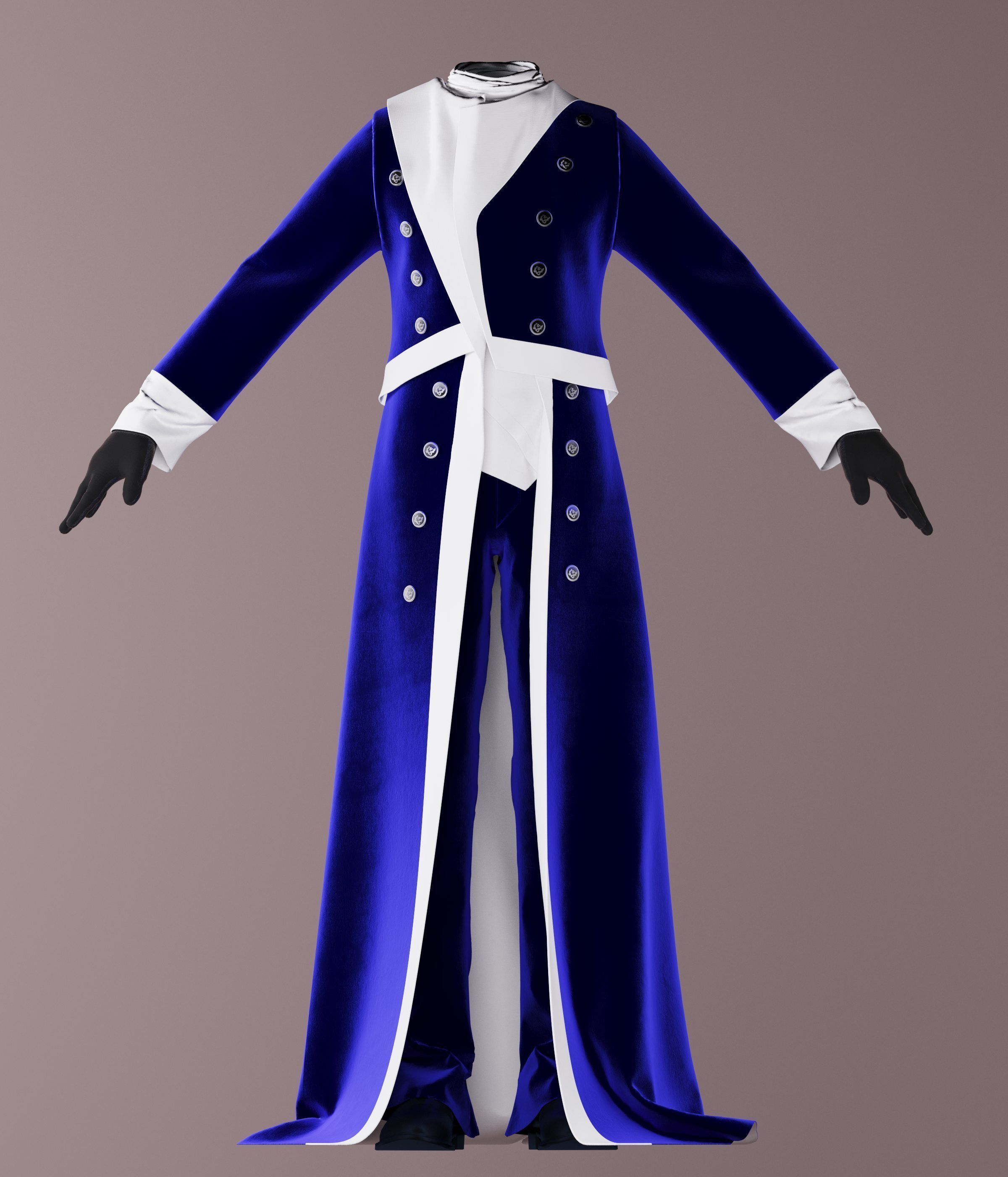 Royal modelvelvet 3D model_1
